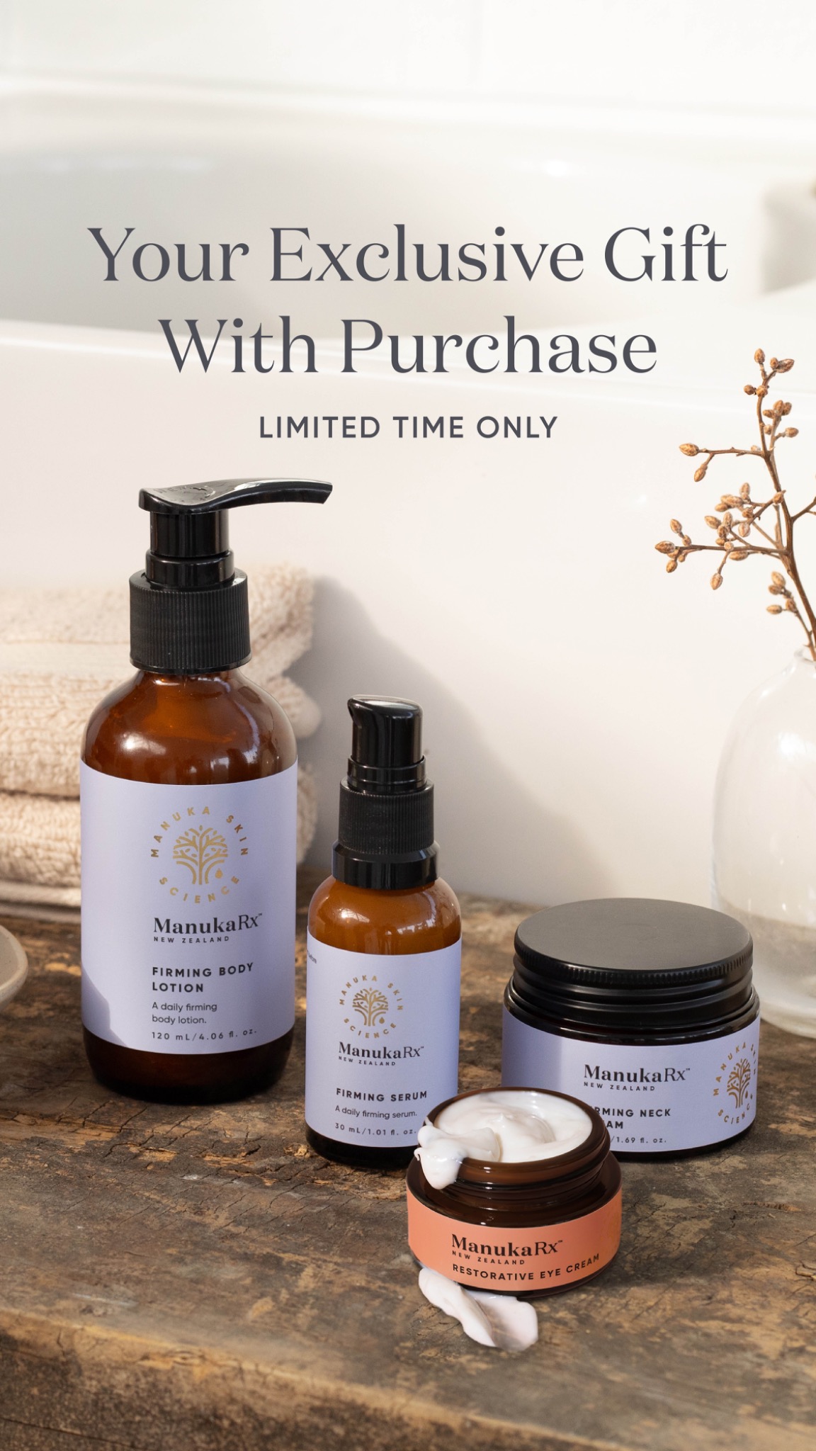 ManukaRx Natural Skincare Facebook ad