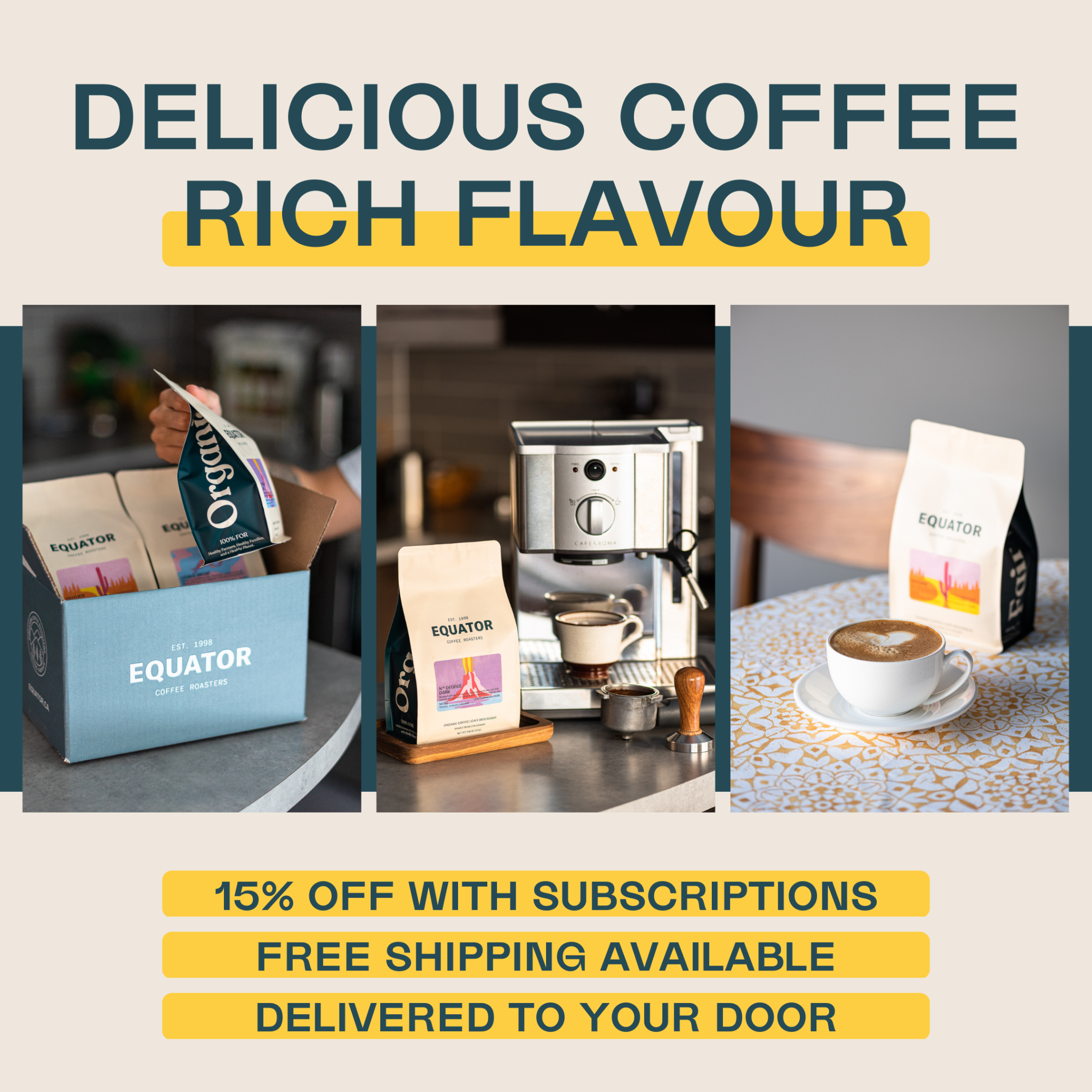 Equator Coffee Roasters Facebook ad