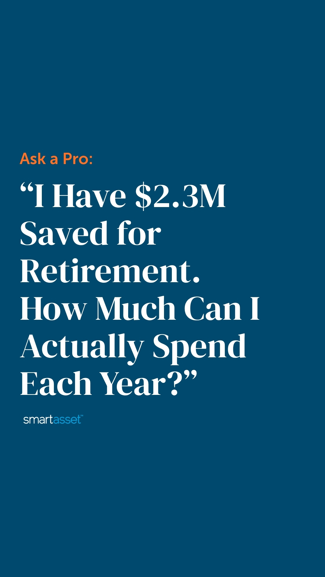 SmartAsset.com Facebook ad