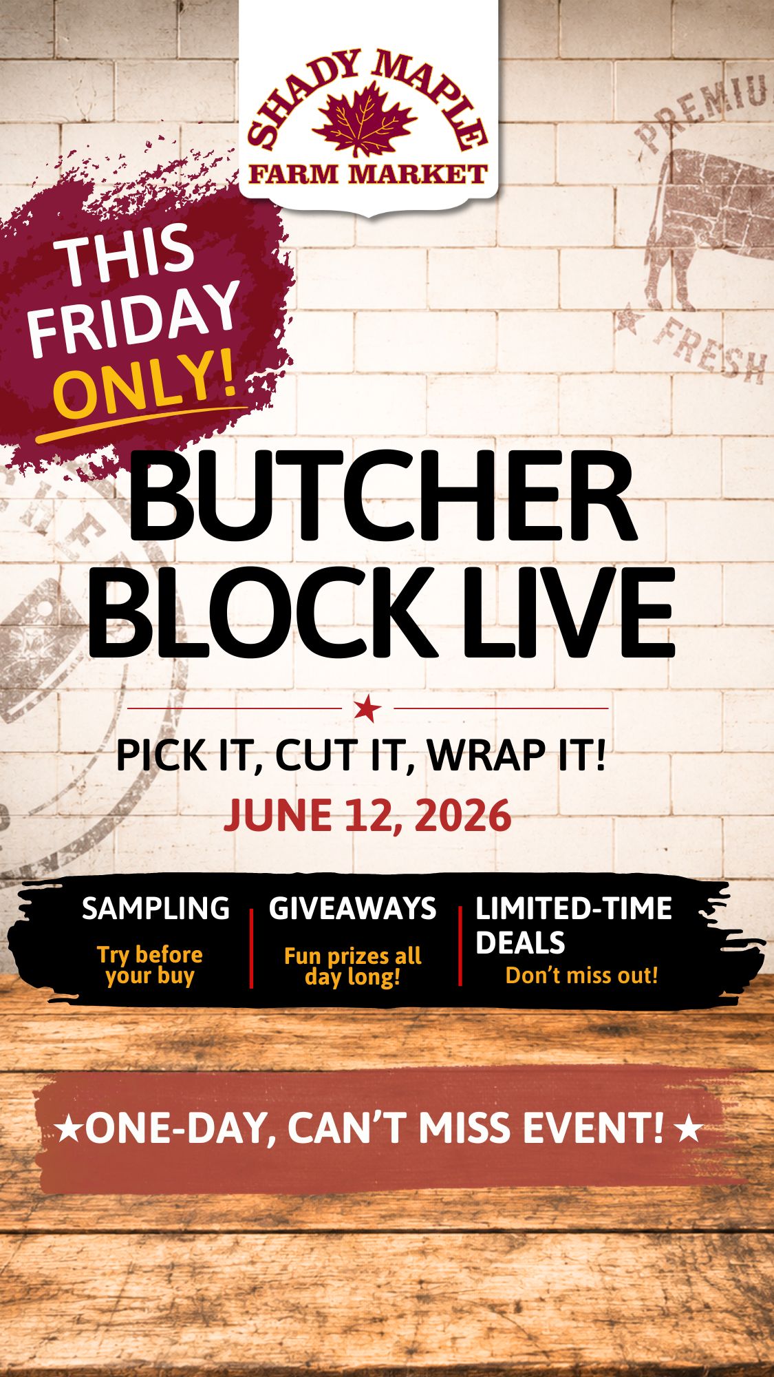 Shady Maple Farm Market Facebook ad from Jun 8, 2026