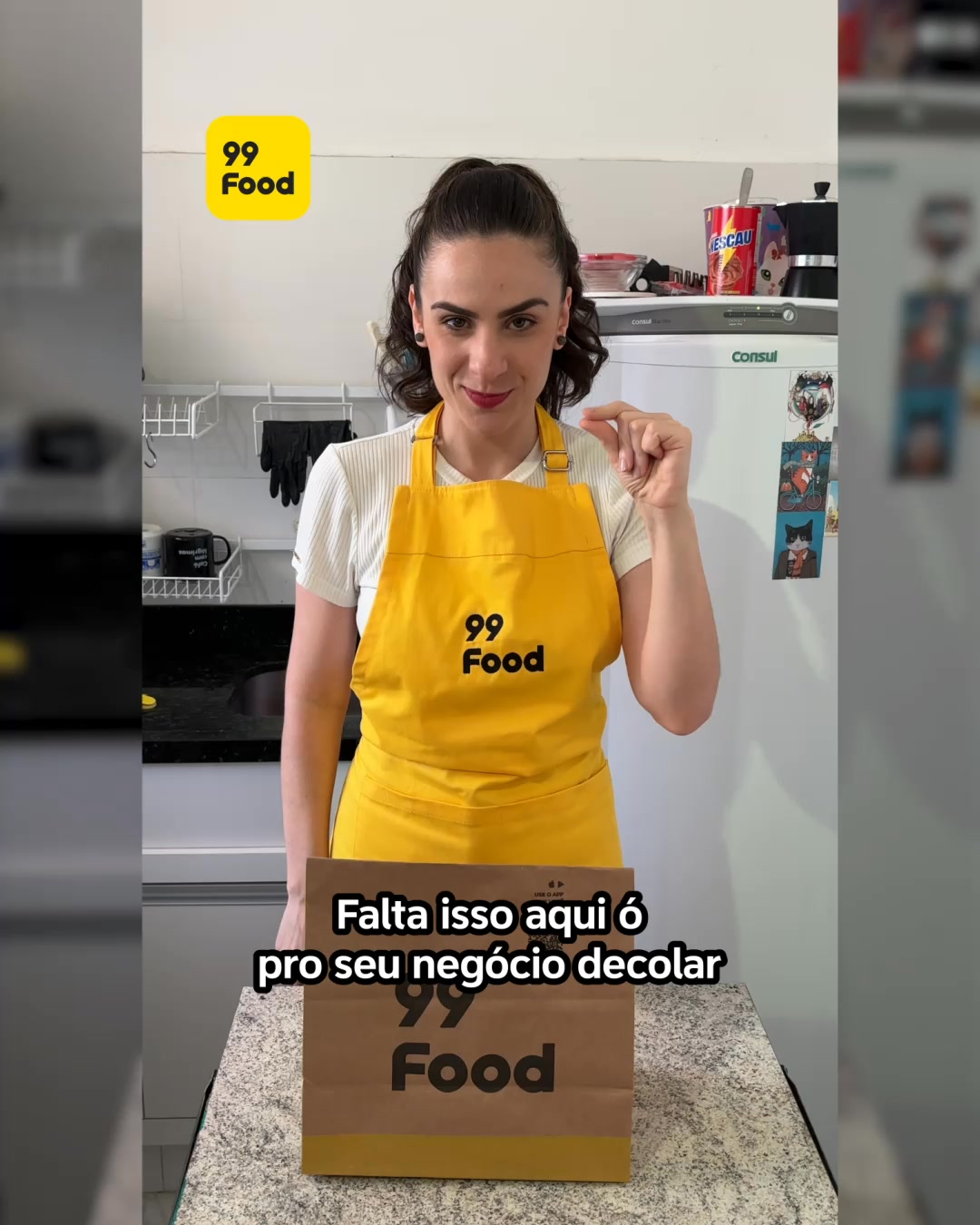Vou de 99 Facebook ad: Cadastre seu restaurante agora
