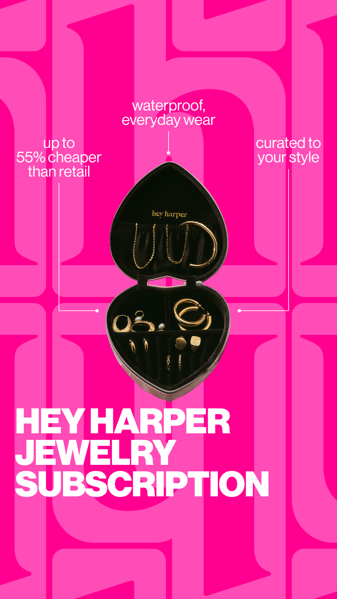 Hey Harper Facebook ad: Jewelry Subscription