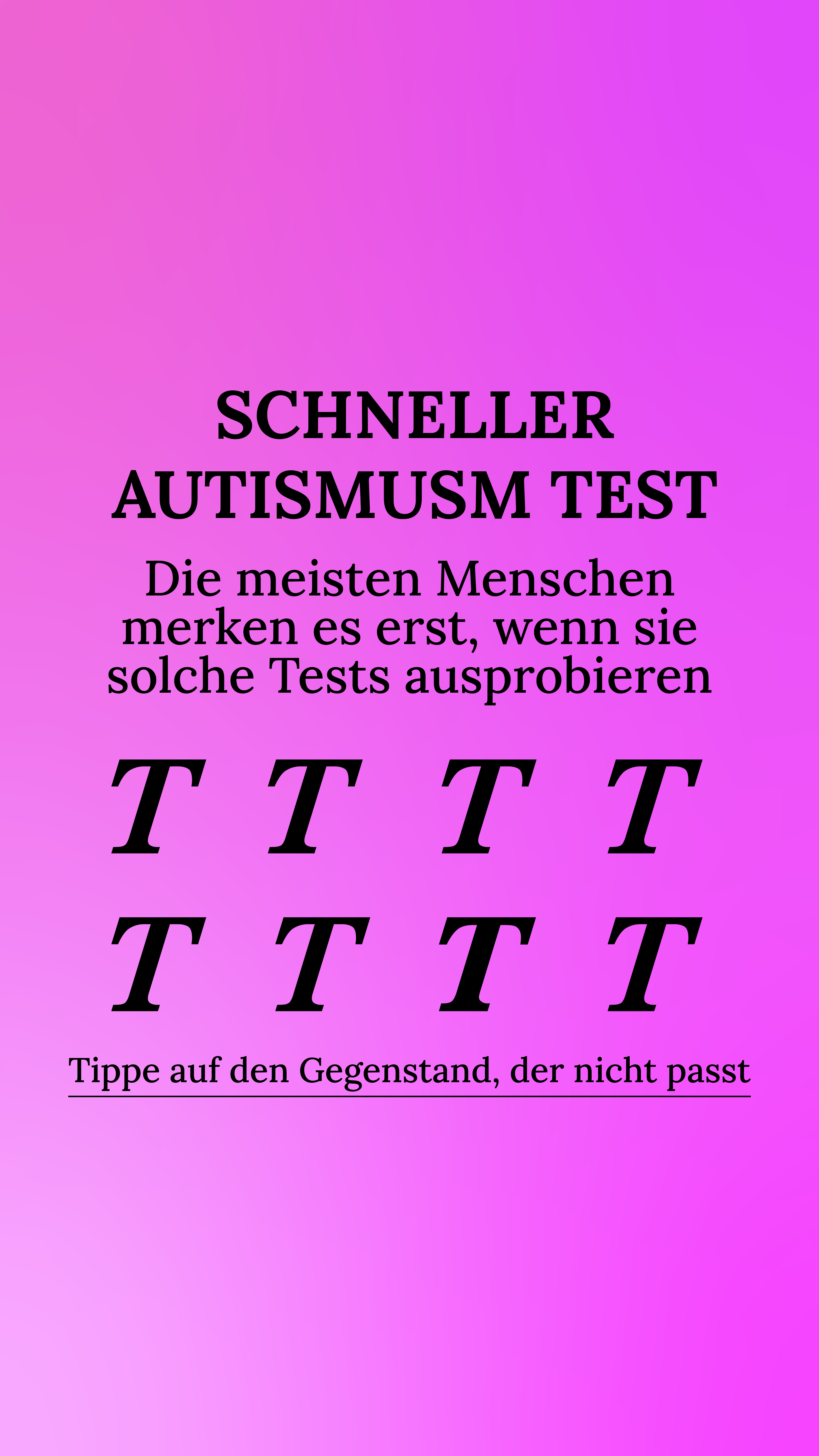 International IQ test Facebook ad
