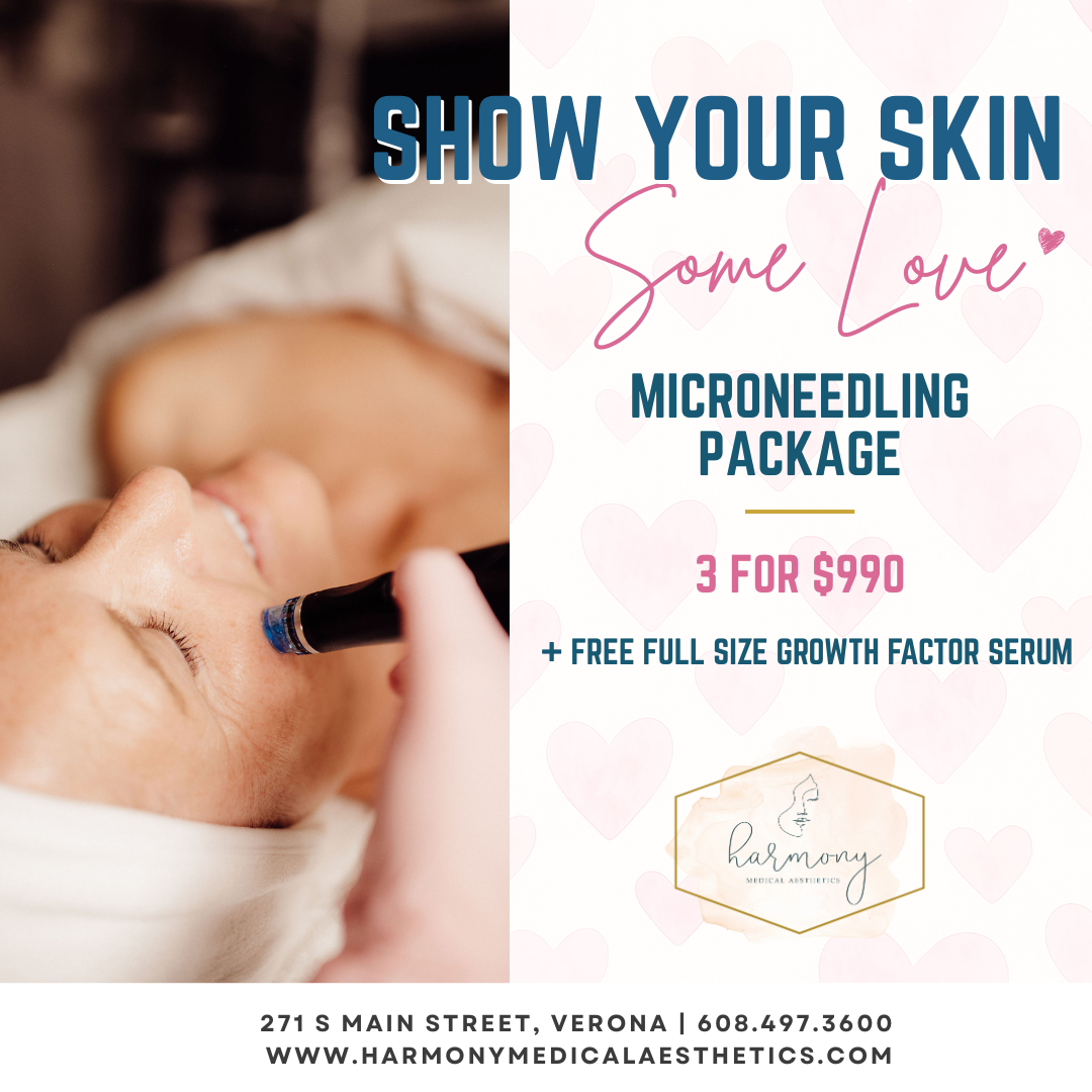 Harmony Medical Aesthetics Facebook ad from Jan 29, 2026