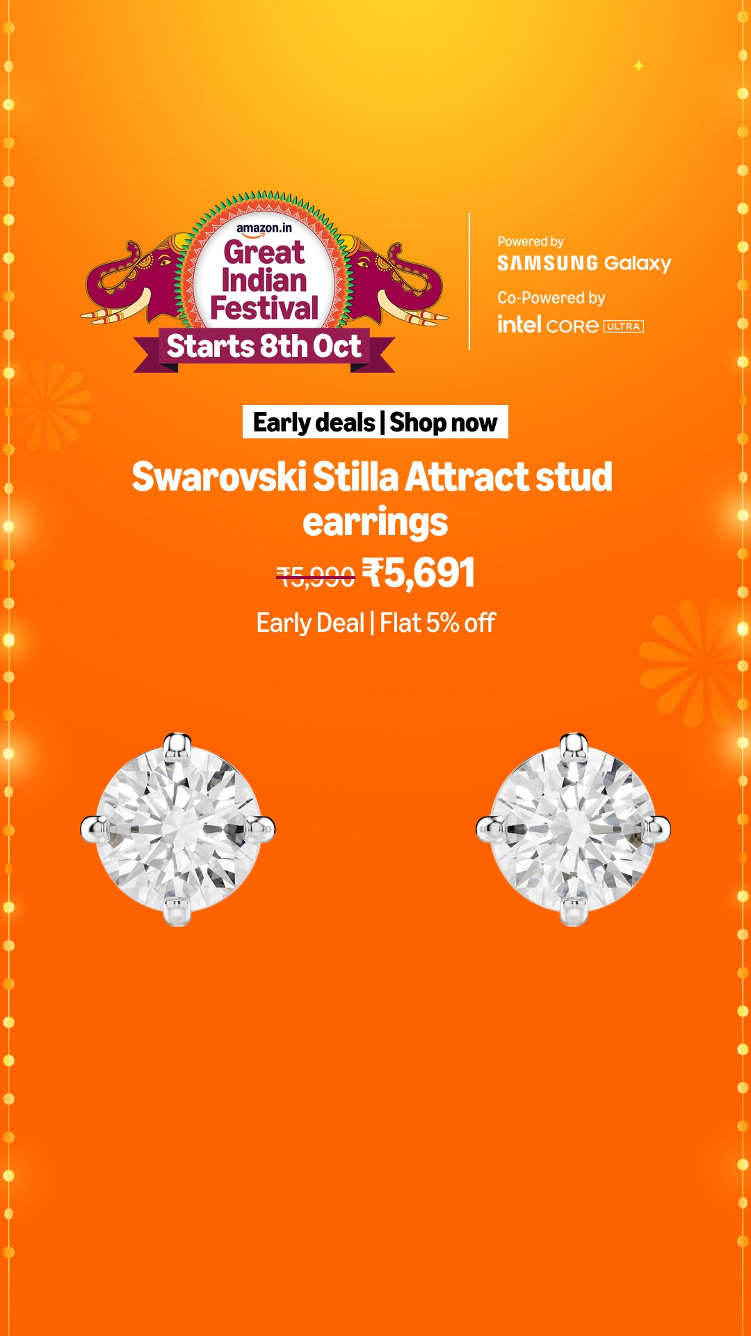 Amazon India Facebook ad: Amazon Great Indian Festival | Starts 8th Oct.