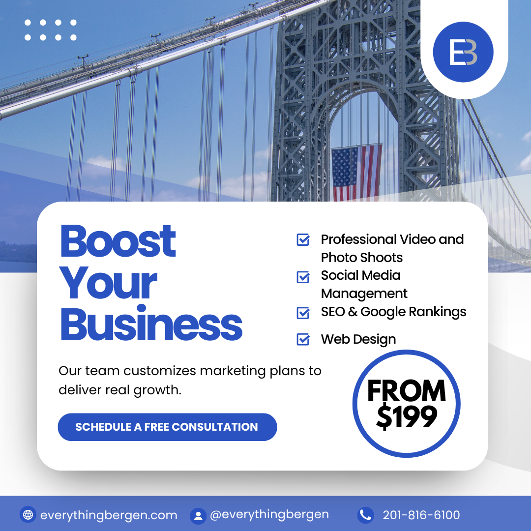 Everything Bergen Facebook ad: Boost Your Business Starting $199/mo