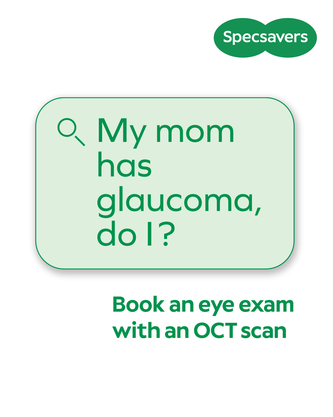 Specsavers Canada Facebook ad: Comprehensive eye exams