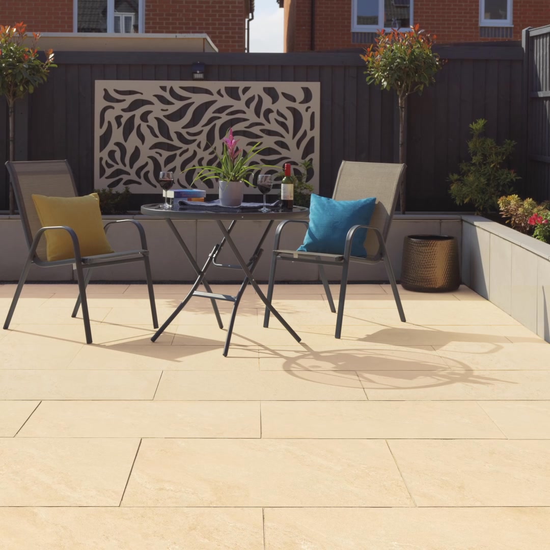 Paving Direct Facebook ad: 33% OFF - Stanford Ragstone Cream - Stone-Effect…