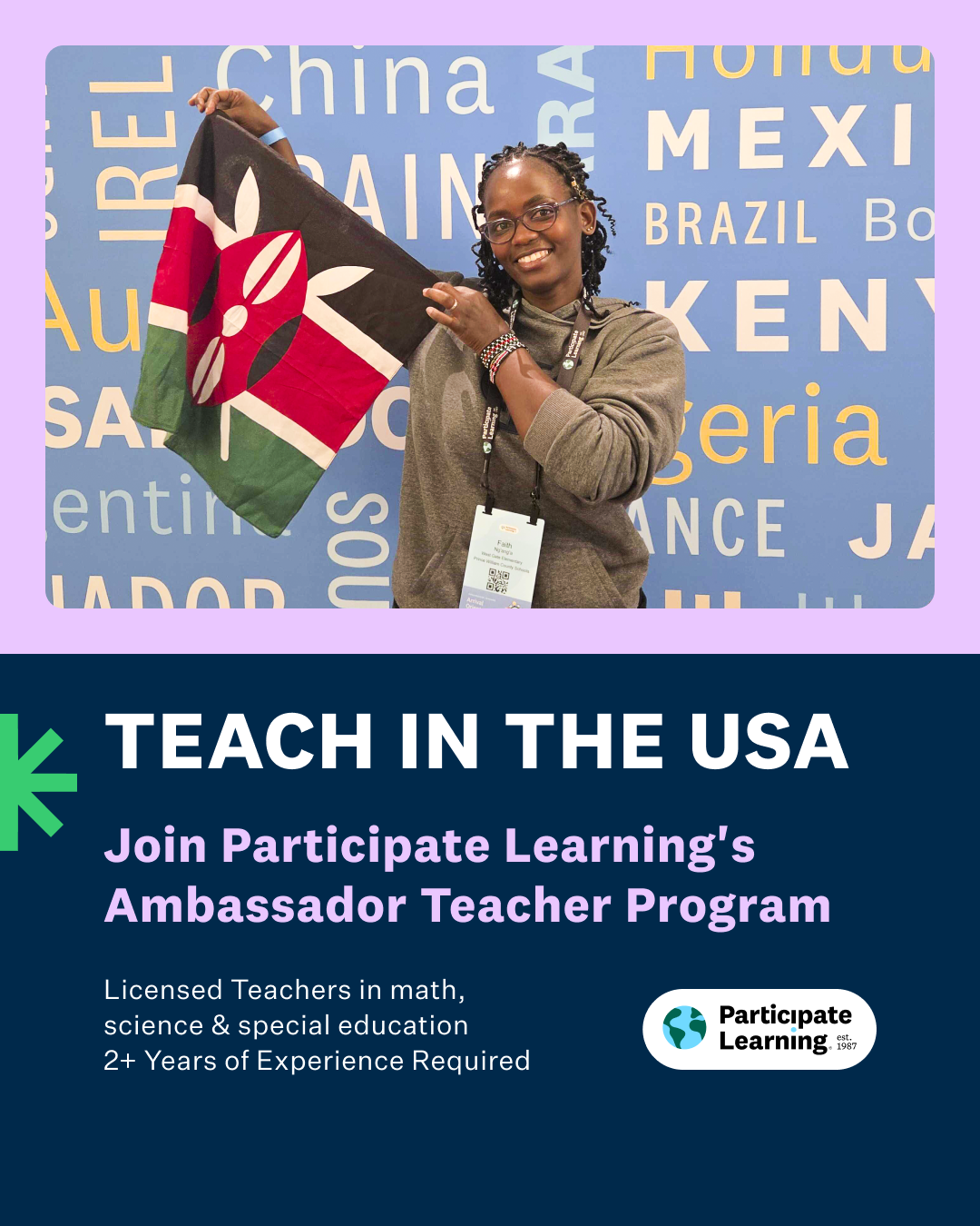 Participate Learning Facebook ad: Start Teaching with Participate Learning!