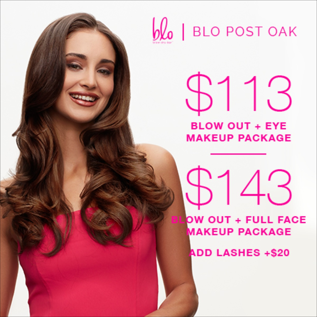 Blo Blow Dry Bar Facebook ad: Blo Post Oak