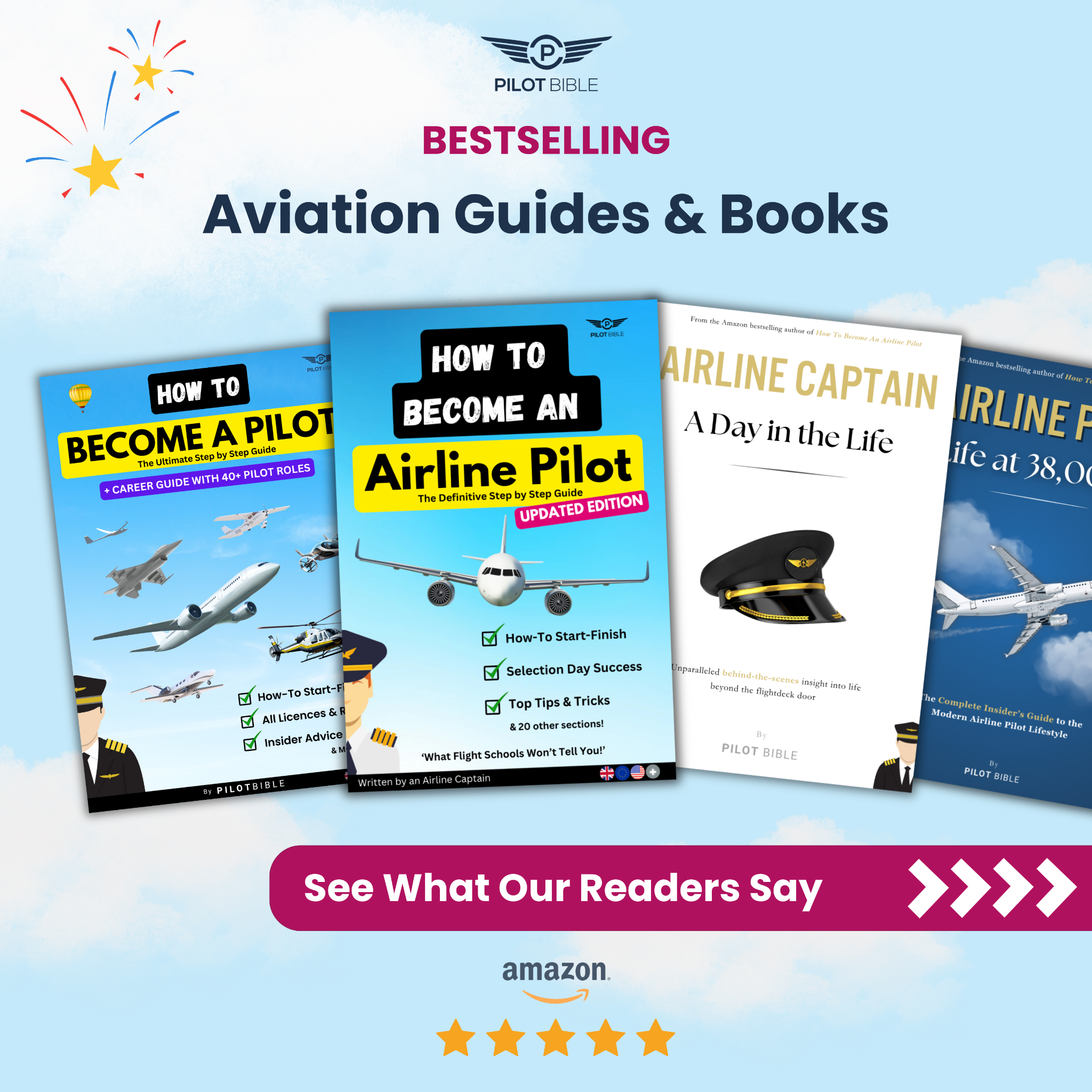 Pilot Bible Facebook ad: The Ultimate Book Collection for Aviation Lovers!
