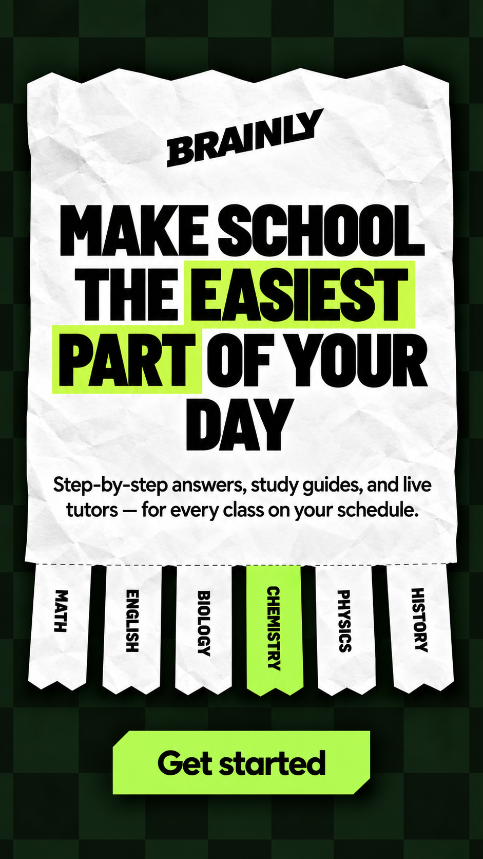 Brainly Facebook ad: Know the steps. Not just the answer.