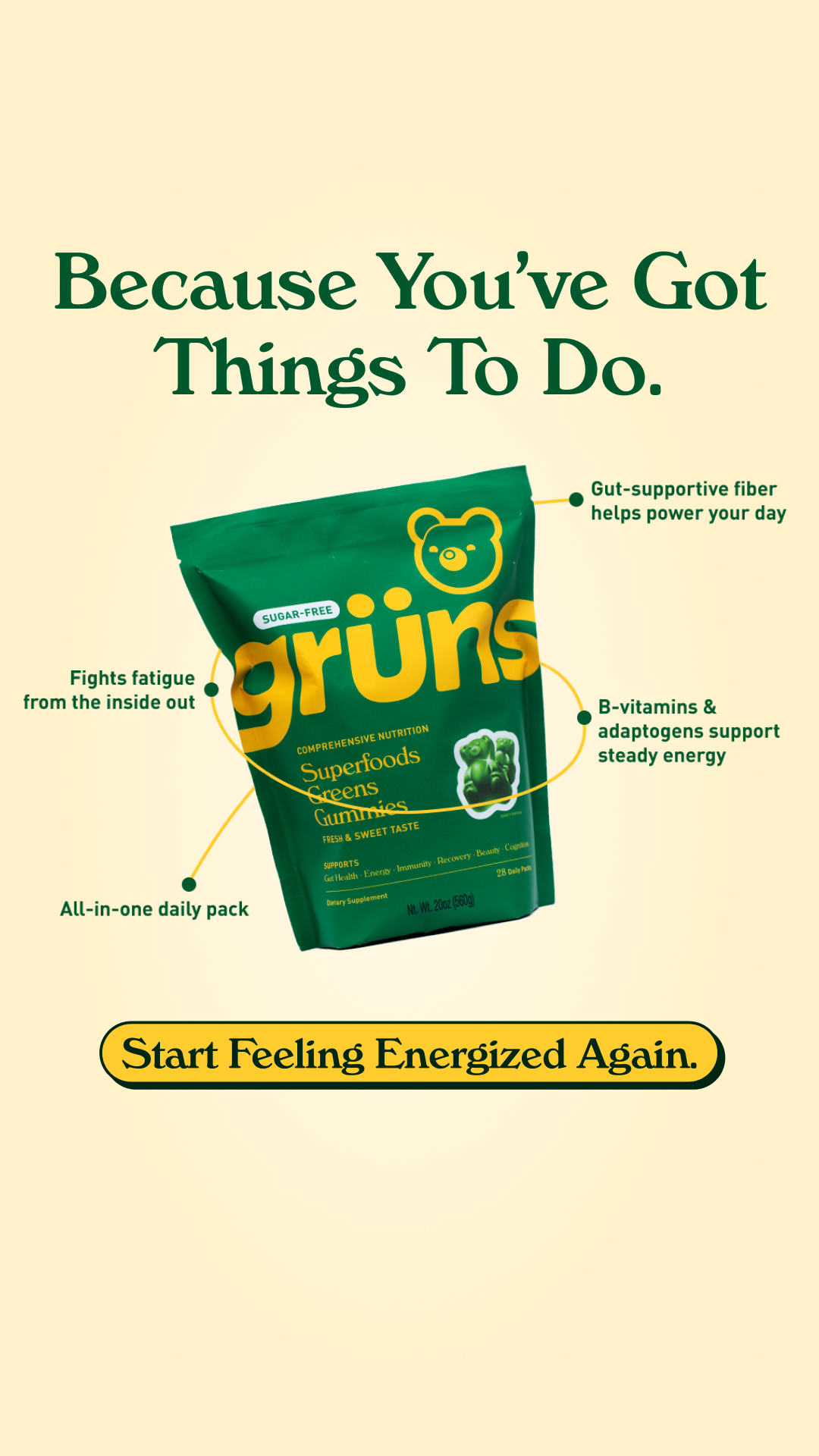 Grüns Facebook ad