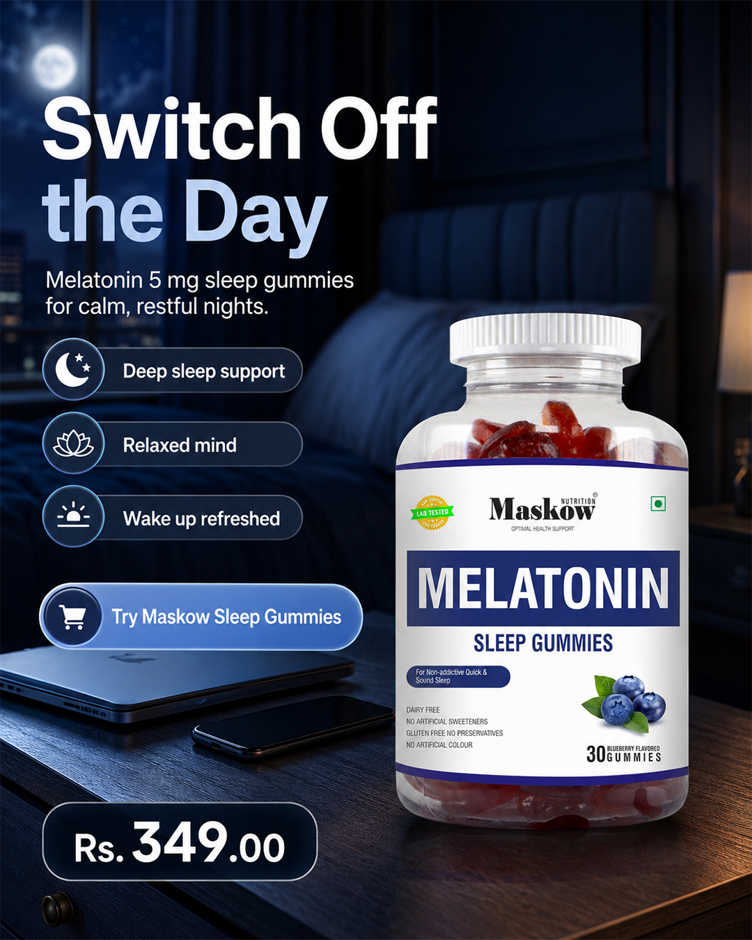 Maskow Gummies Facebook ad