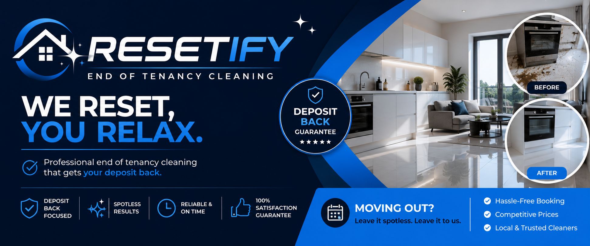 Resetify Facebook ad: Making Every Move A Clean Reset!
