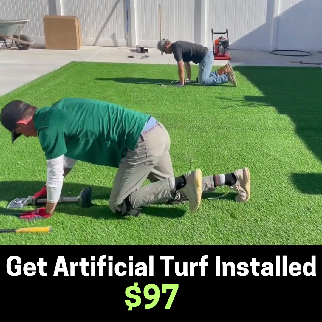 American Home Pros Facebook ad: TONS OF LEFT OVER MATERIAL. HUGE SALE $97! Get Artificial…