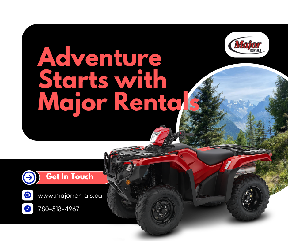 Major Rentals Facebook ad: Adventure Starts with Major Rentals