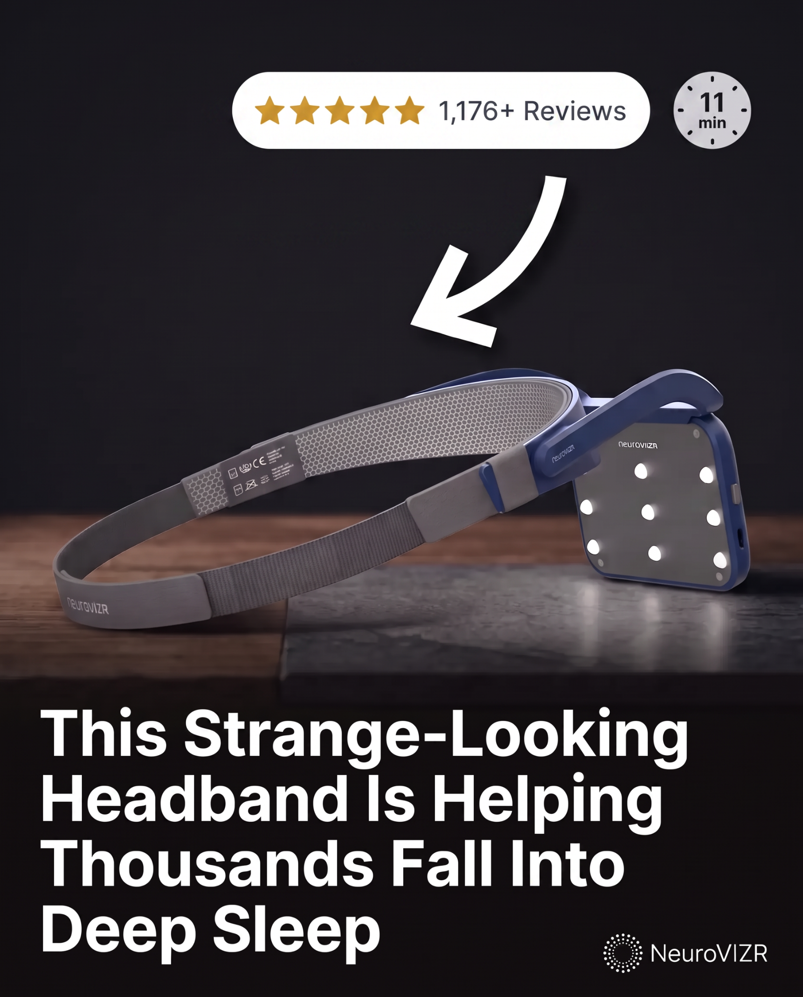 NeuroVizr Facebook ad: This Strange-Looking Headband Is Helping Thousands Fall…