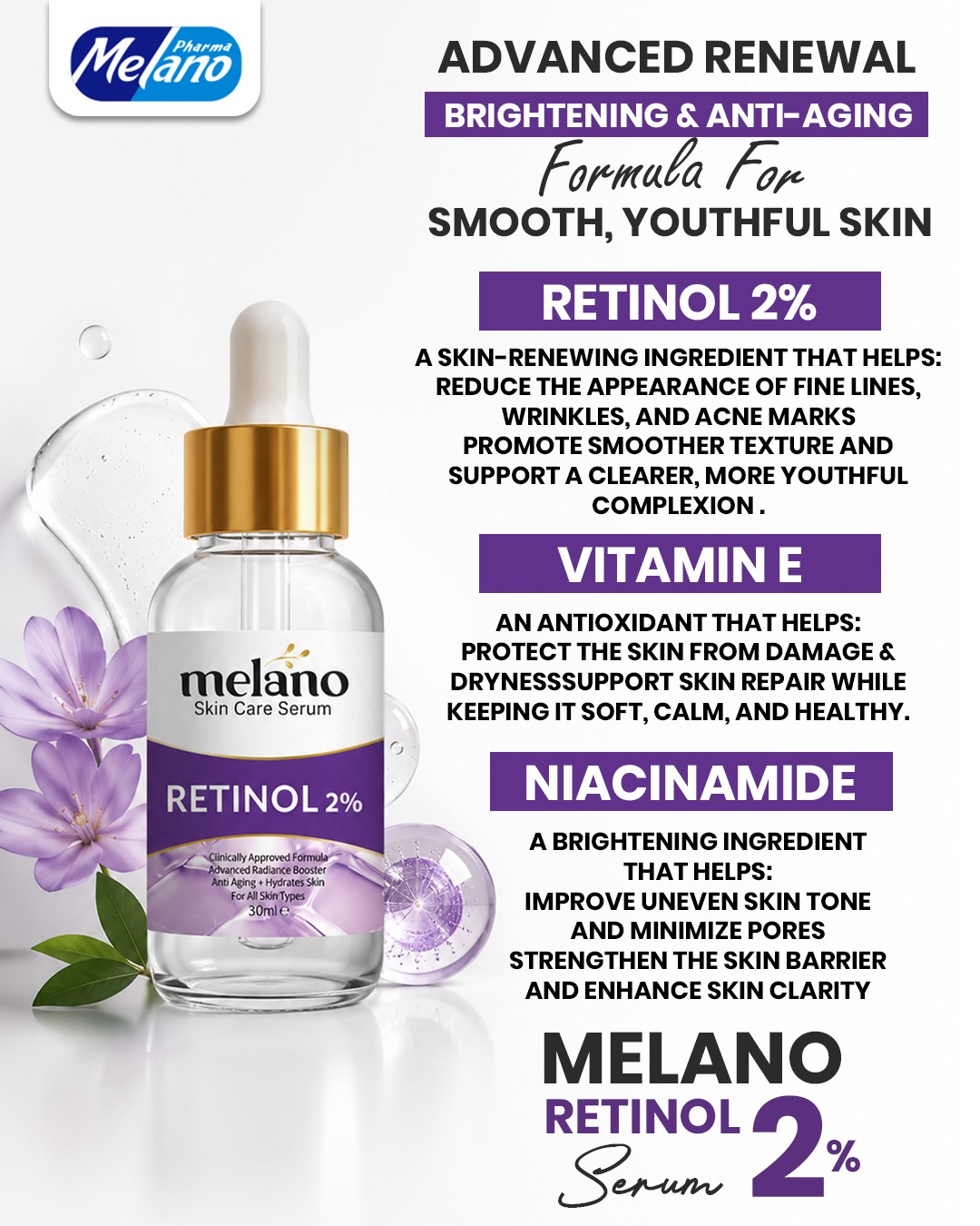 Melano  Pharmaceutical Facebook ad