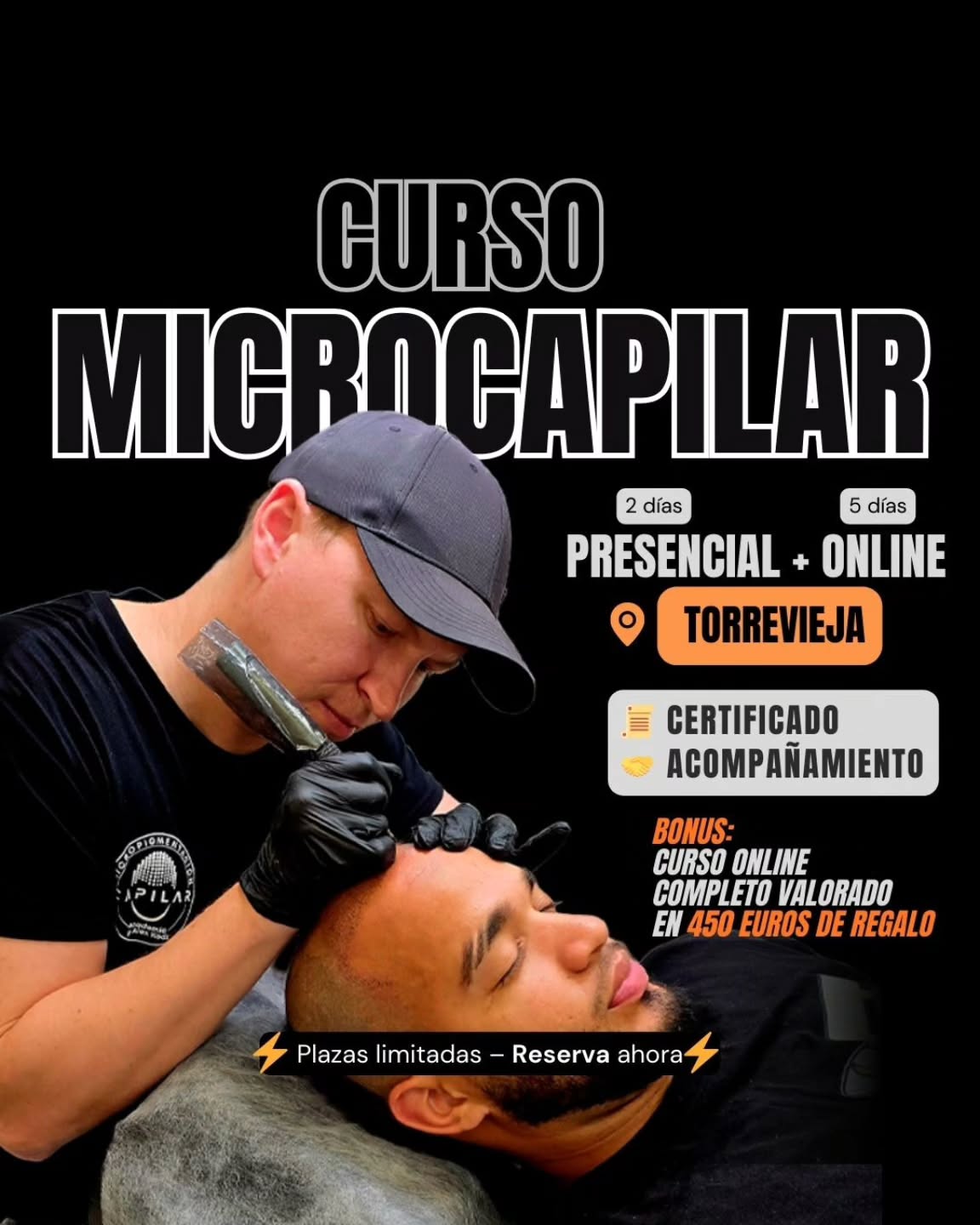 alex_belorusov Facebook ad: Curso presencial de micropigmentación capilar en Torrevieja.