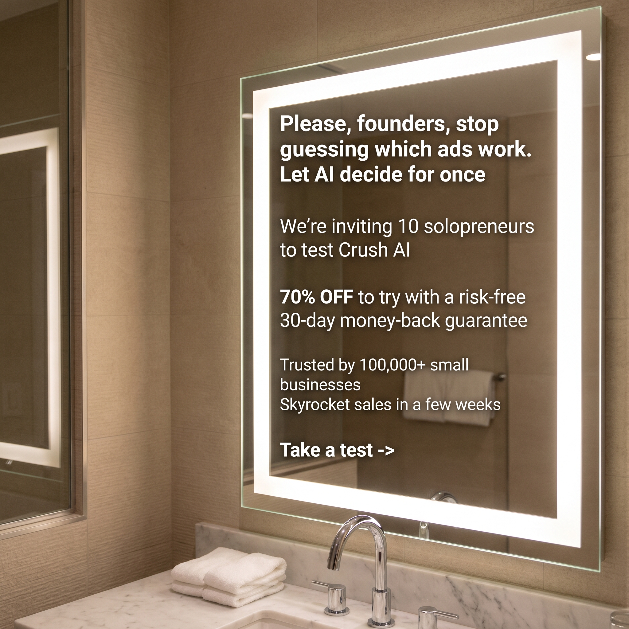 trycrush.ai Facebook ad
