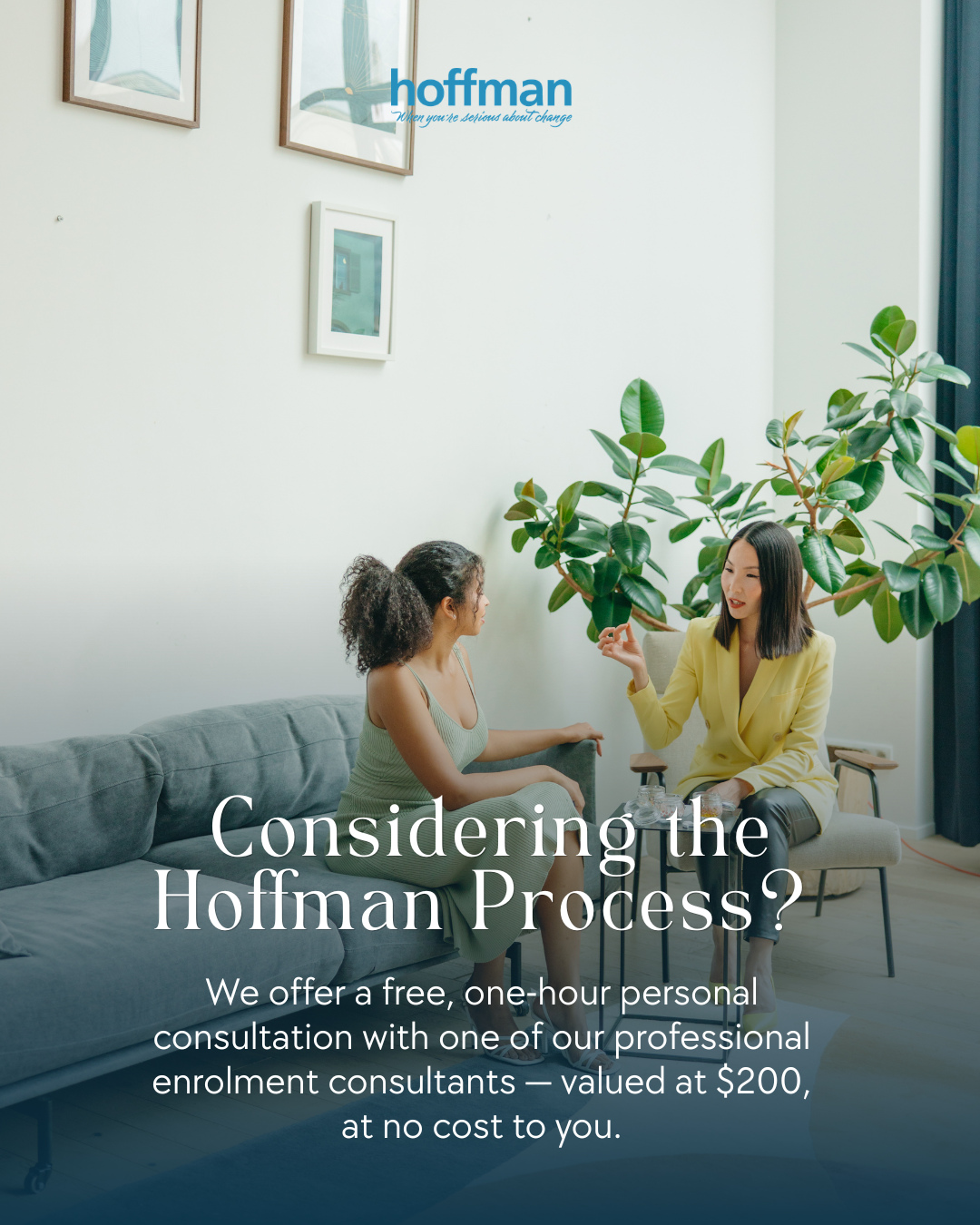 Hoffman Process Australia Facebook ad: Considering the Hoffman Process, but not quite ready…