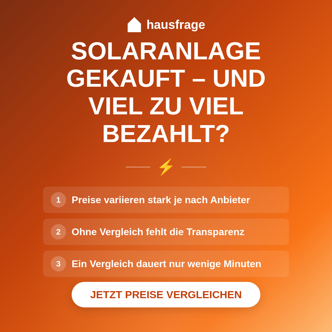 Hausfrage Facebook ad