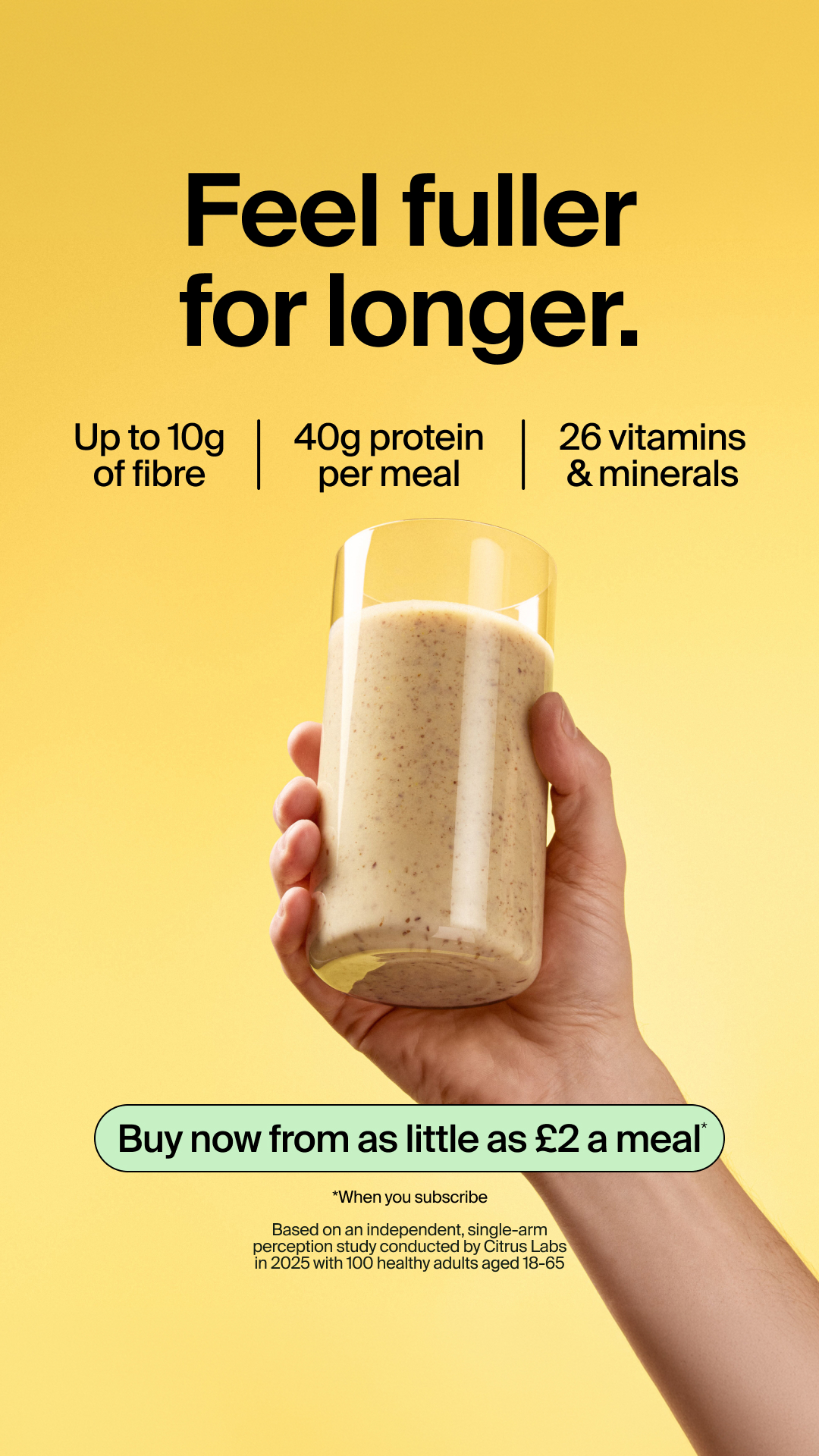 Huel Facebook ad