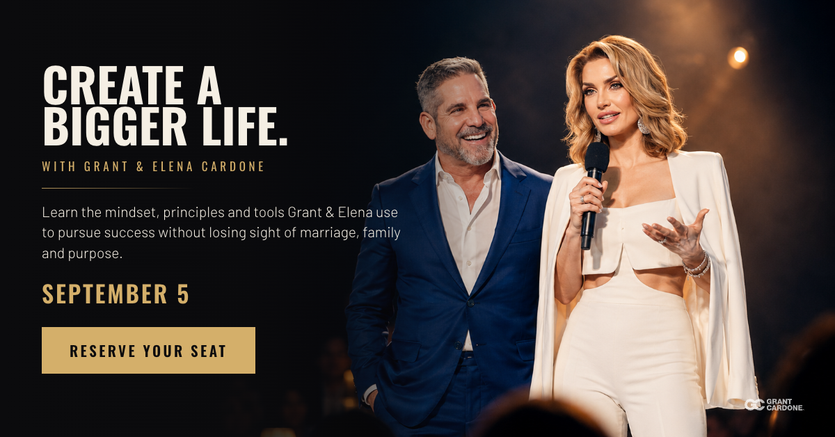 Grant Cardone Los Angeles Facebook ad: Grant & Elena Cardone Live in Los Angeles