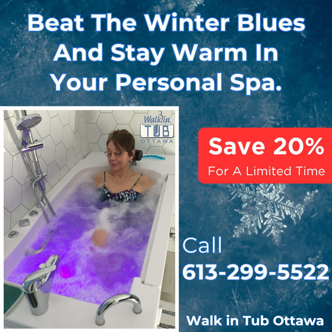 Walk in Tub Ottawa Facebook ad: Enjoy the comfort of bathing without the worry…
