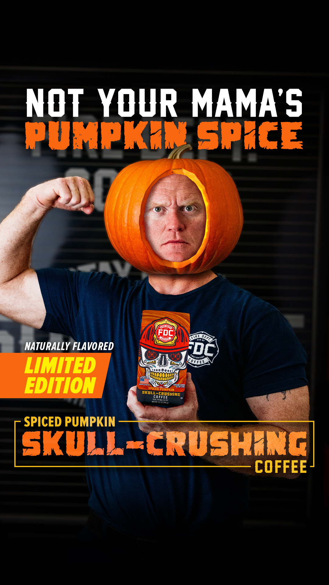 Fire Dept. Coffee Facebook ad: New, Limited-Edition, Fall Coffee