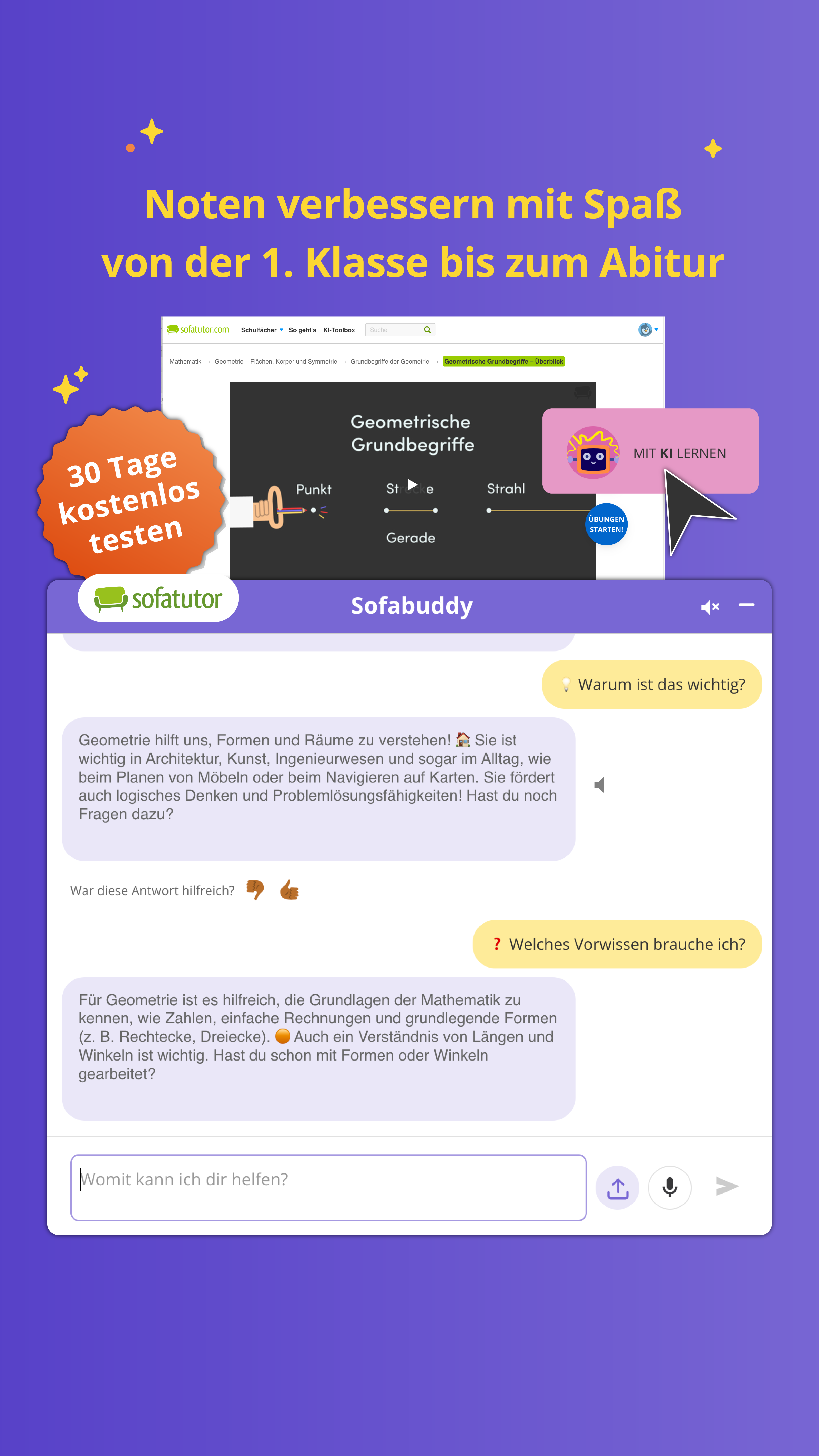 sofatutor Facebook ad