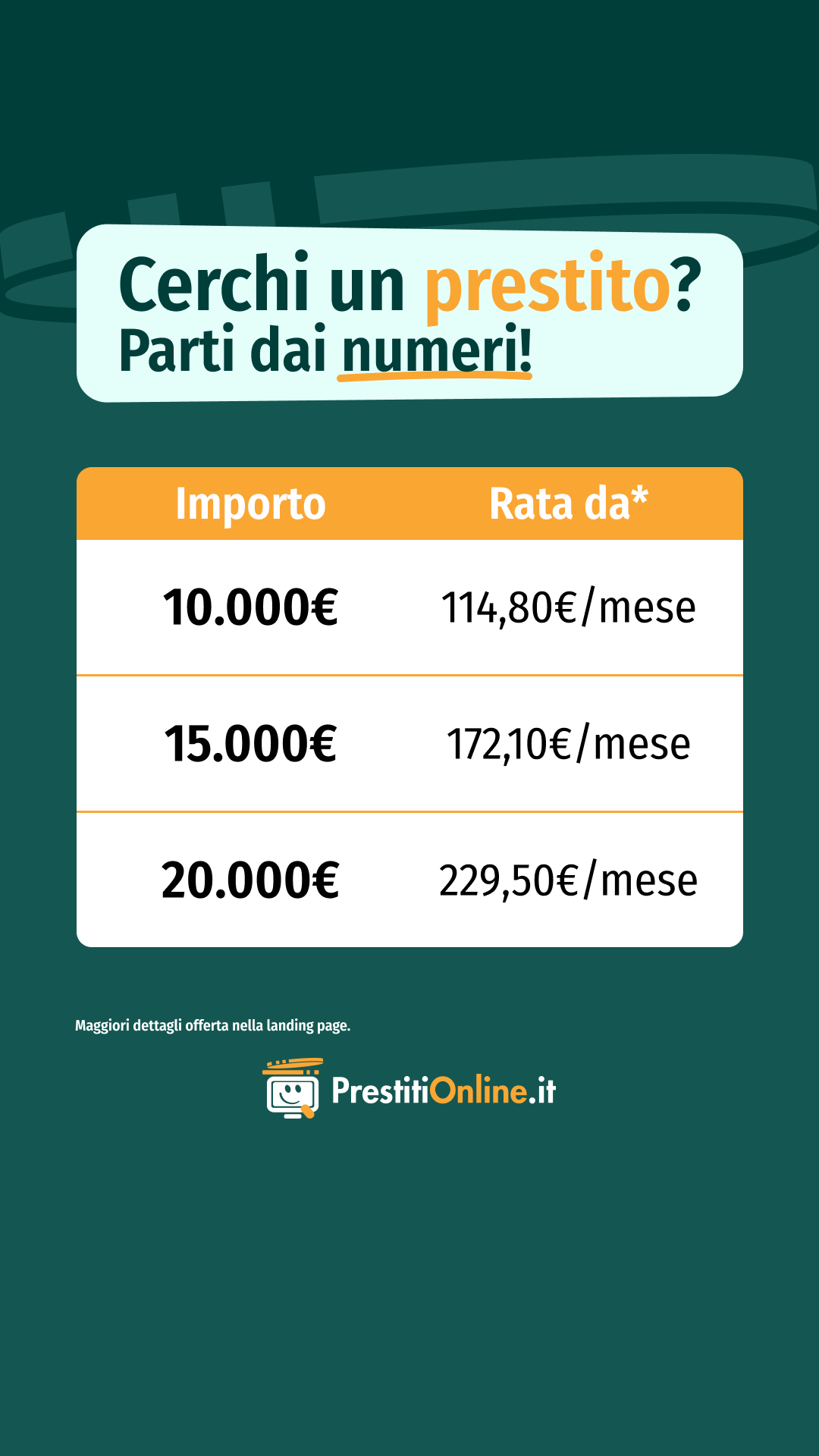 PrestitiOnline.it - Confronta Prestiti Online Facebook ad: Confronta prestiti e rate