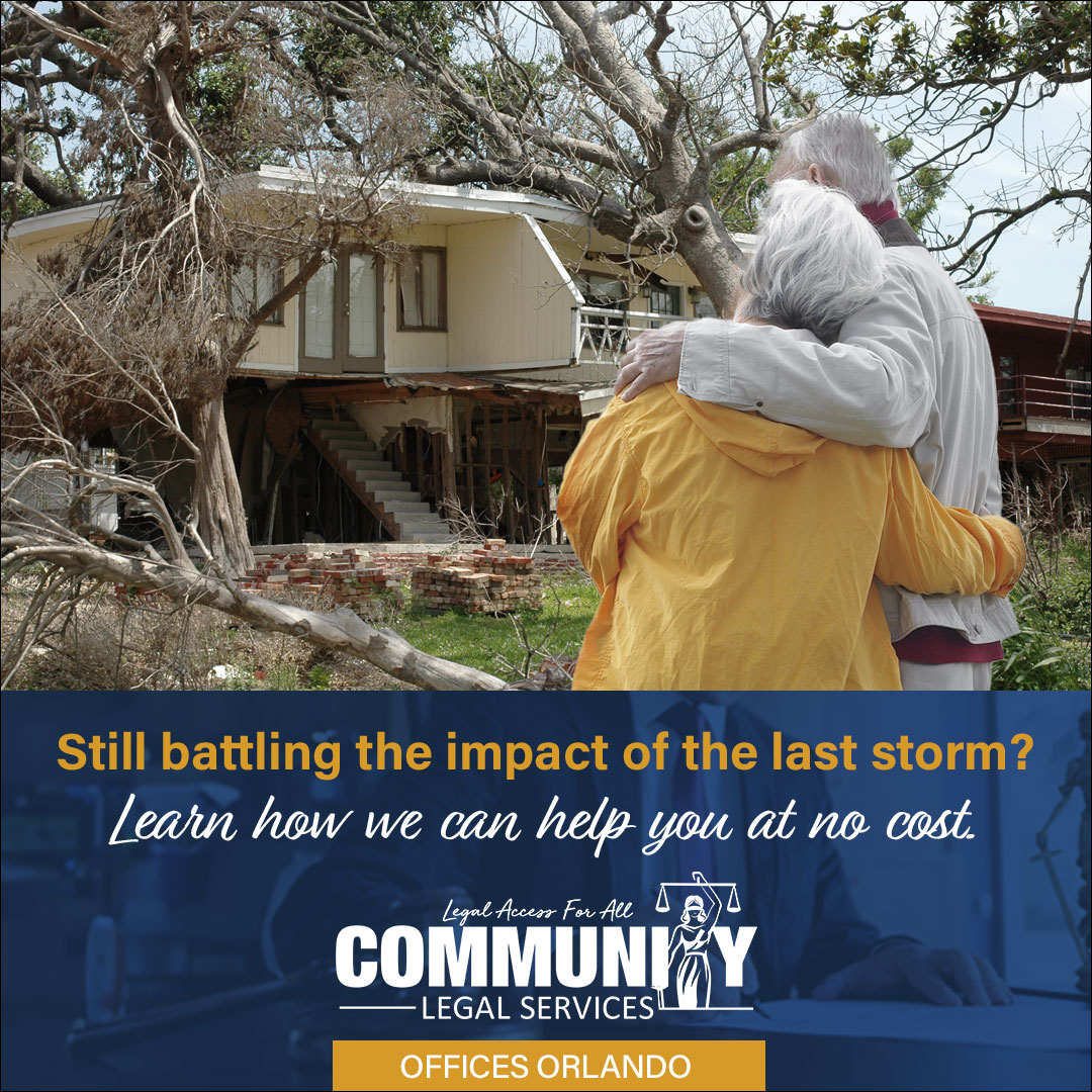 Community Legal Services Facebook ad: Disaster Recovery Legal Support