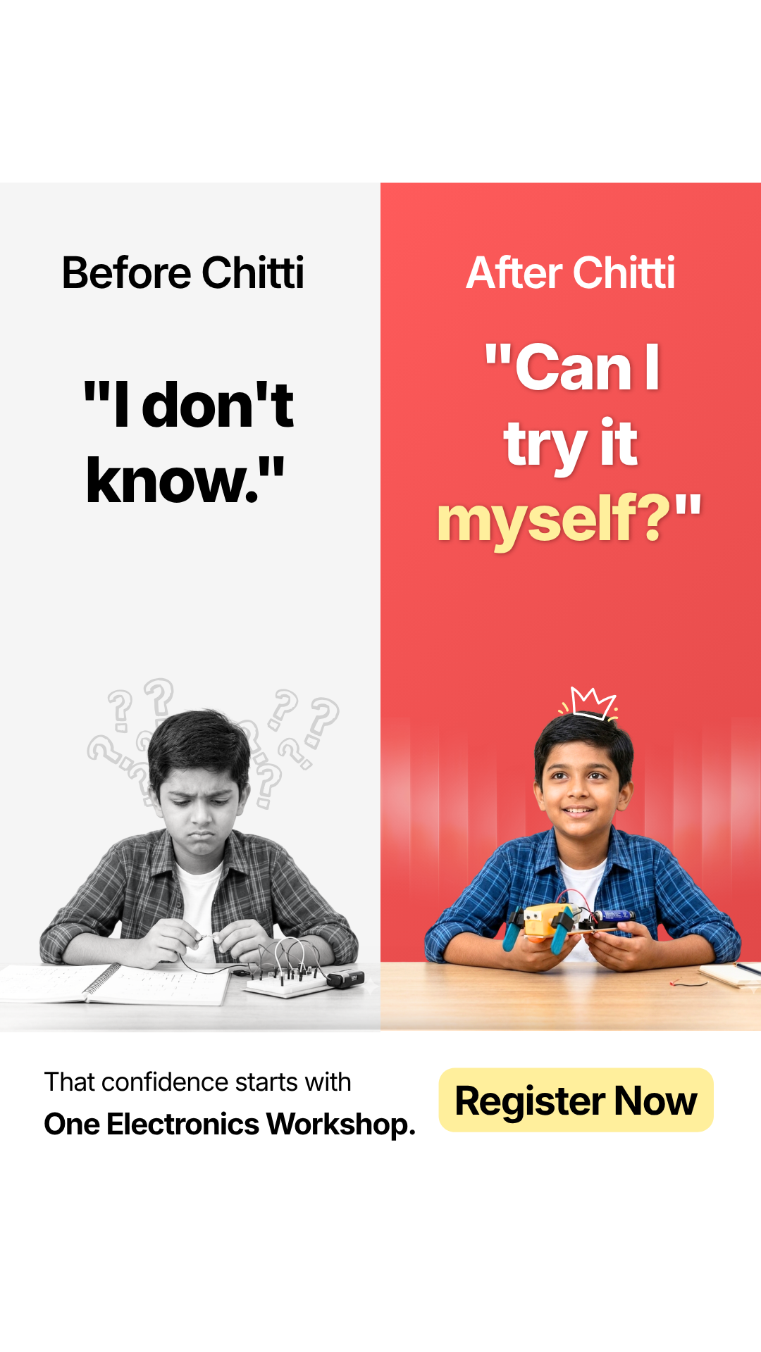 Chitti Global Facebook ad: Kit delivered to your home in 3-5 days