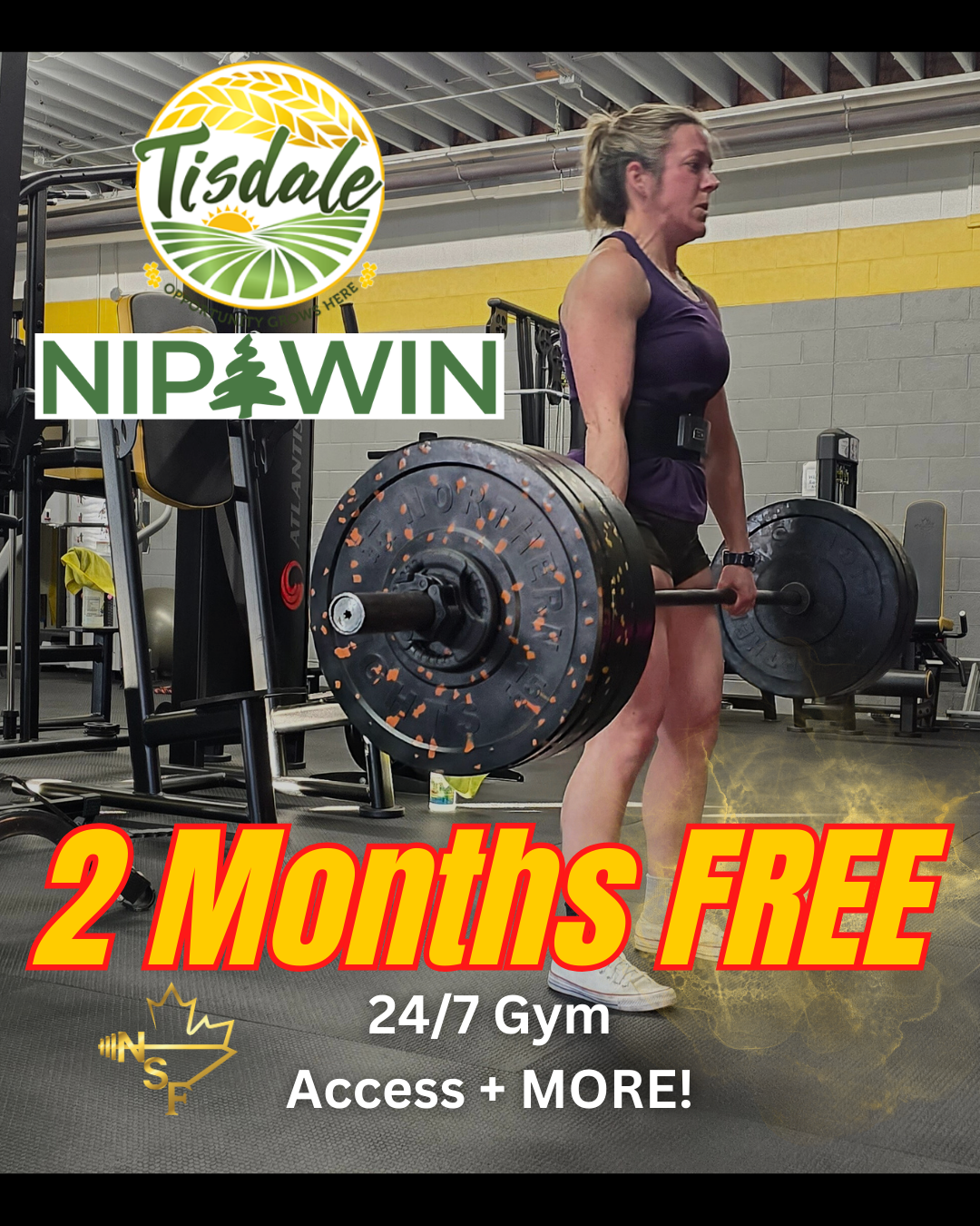 Northern Strength Fitness Facebook ad: 2 Months FREE Gym Membership