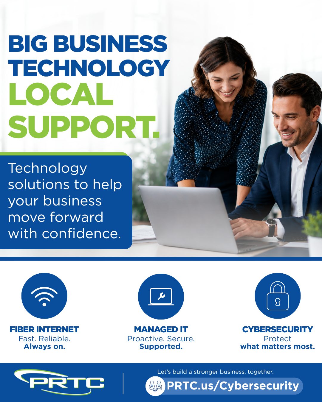 Palmetto Rural Telephone Cooperative Facebook ad: Cybersecurity And Managed It - PRTC