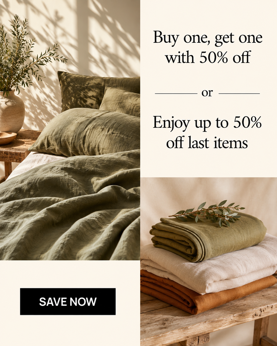 MagicLinen Facebook ad