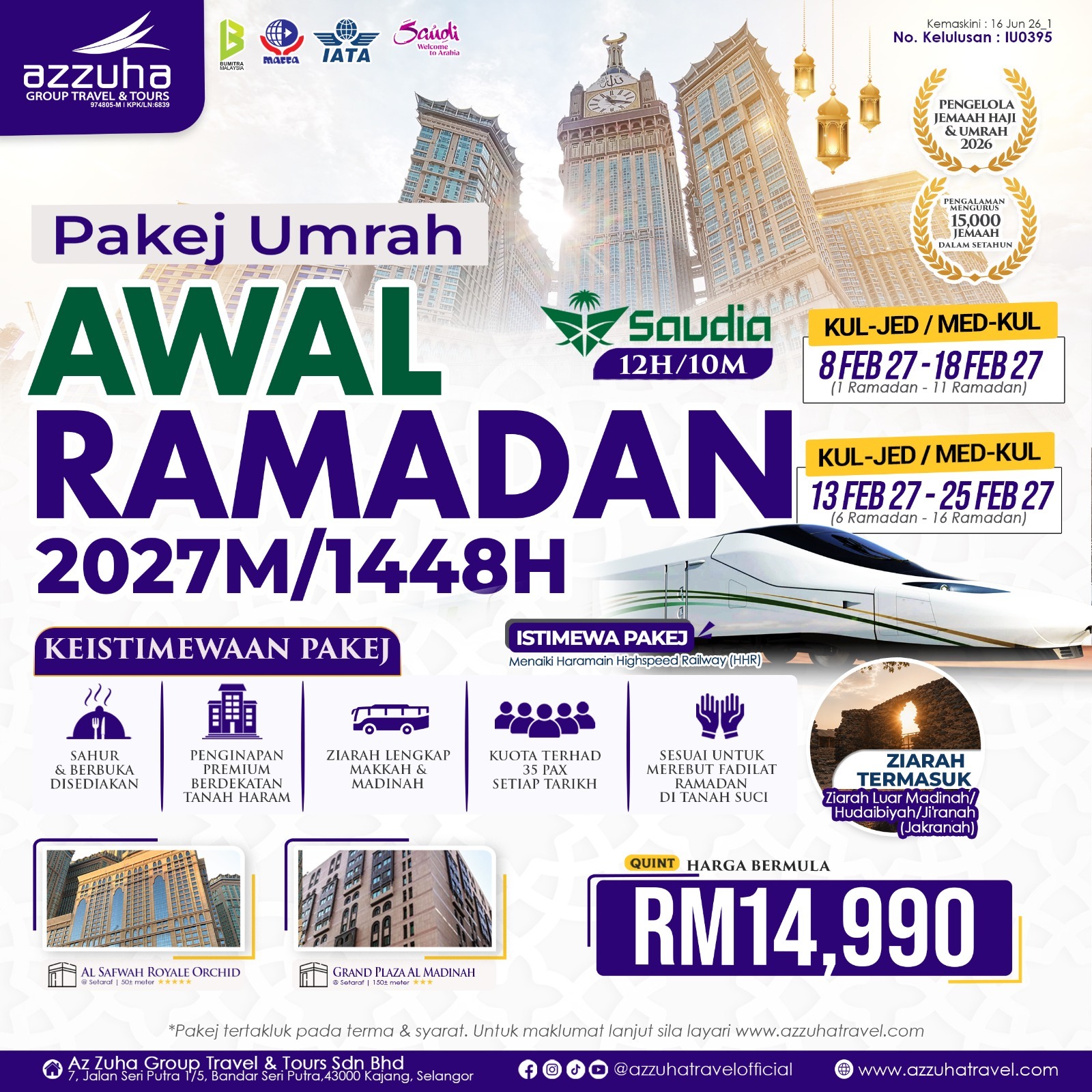 Az Zuha Group Travel & Tours Facebook ad