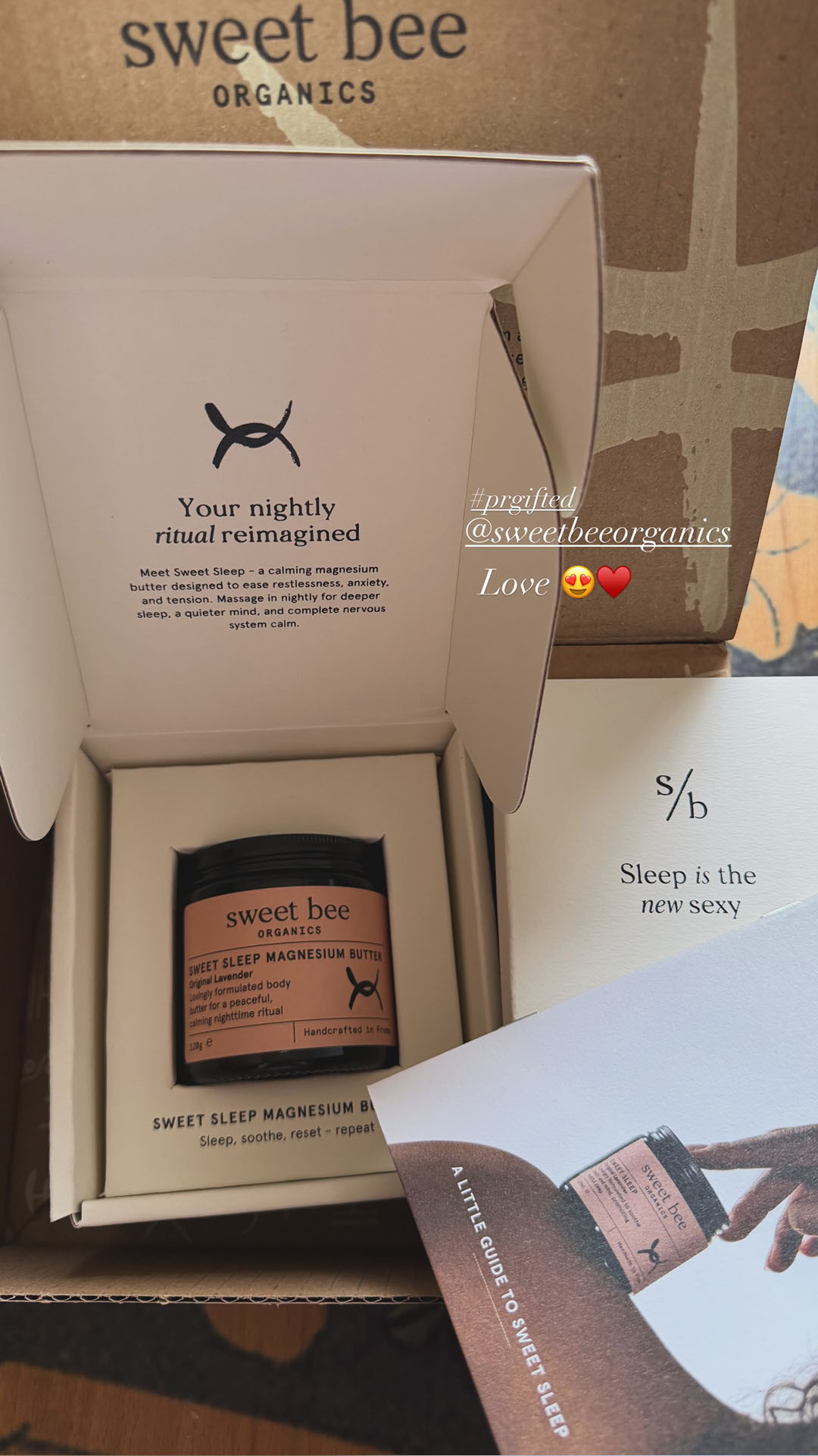 Sweet Bee Organics Facebook ad