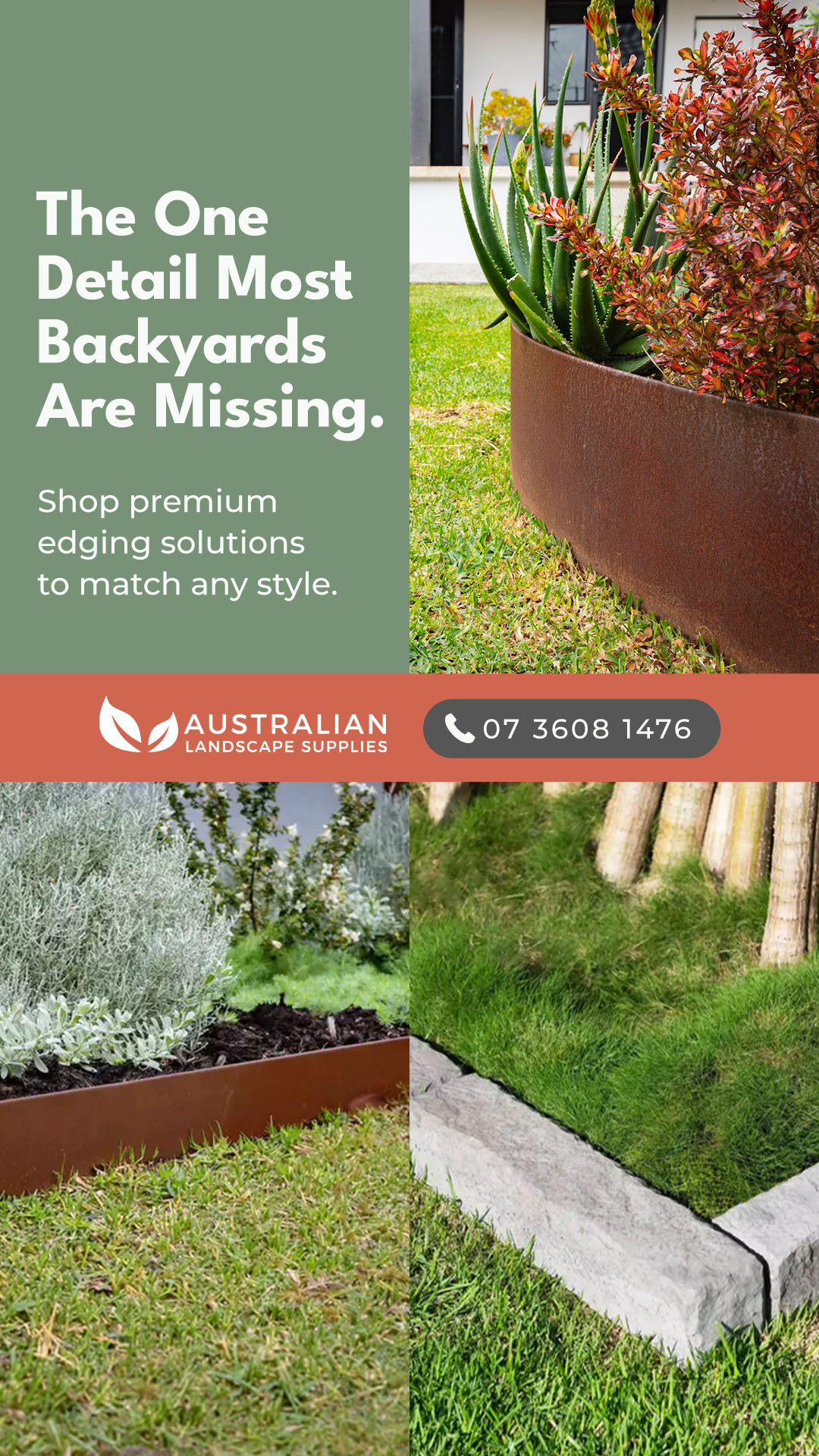 Australian Landscape Supplies Facebook ad from Jul 22, 2026