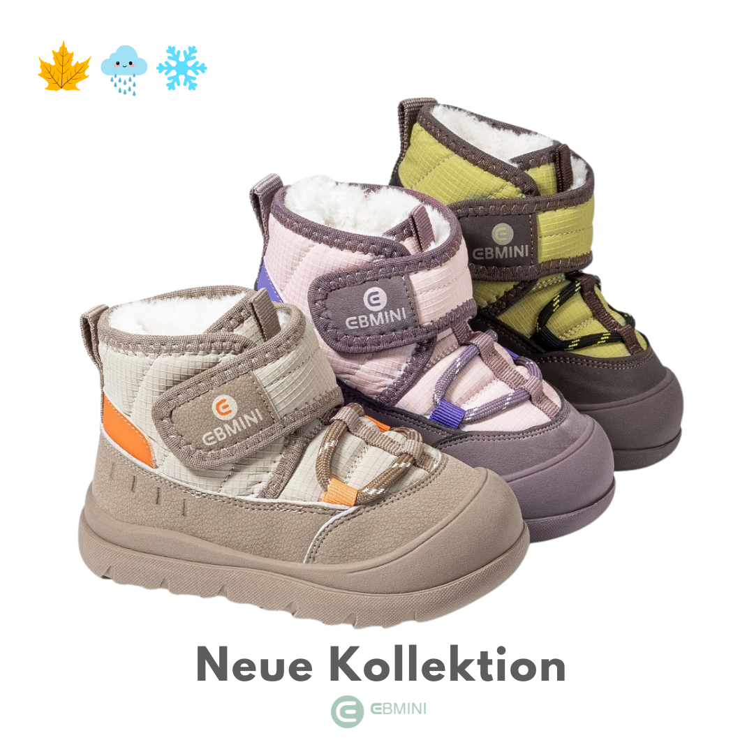 Ebmini - Kids Facebook ad: EBMINI Barfußchuhe, die Kindern Freiheit schenken.