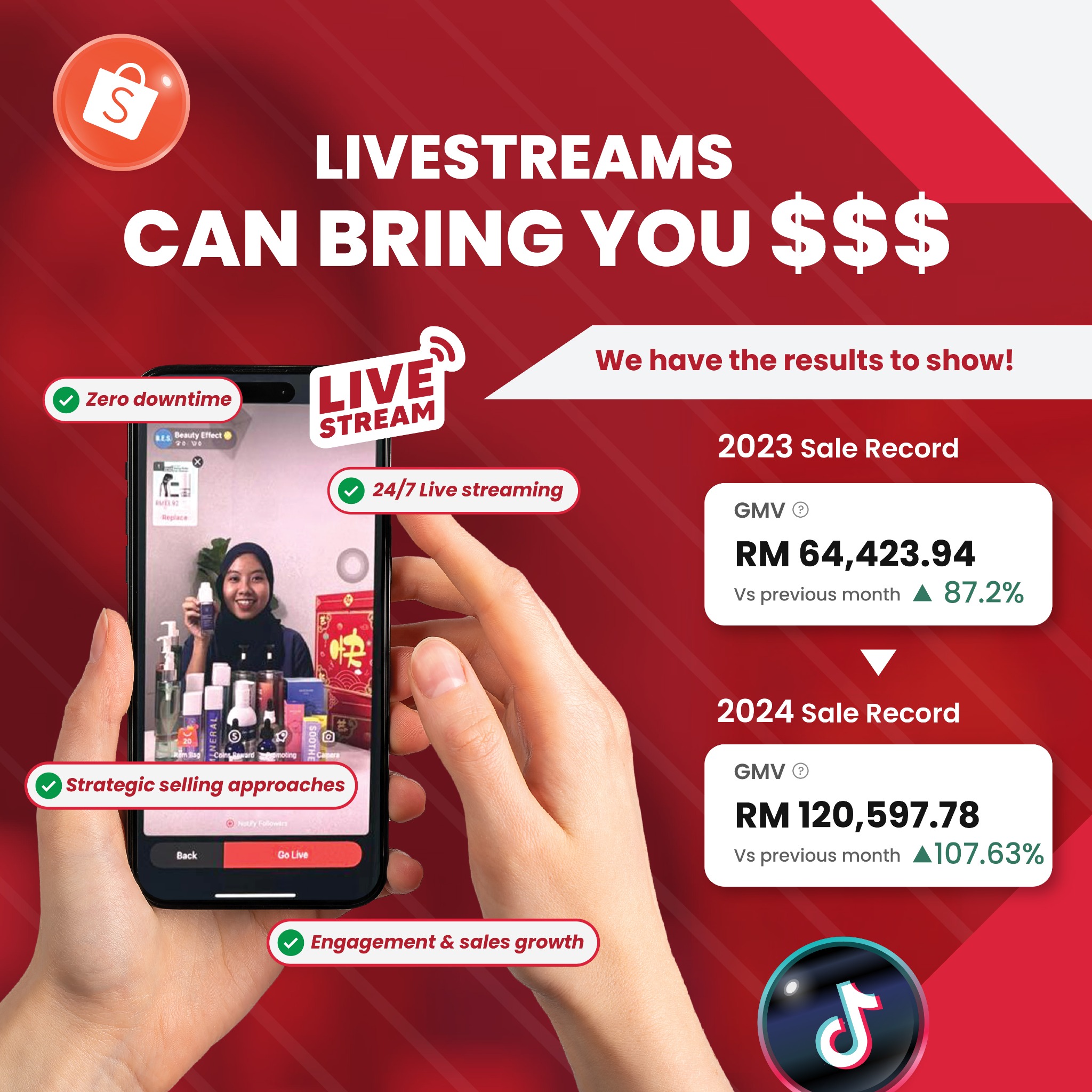TECO - Total E-Commerce Outsourcing Facebook ad: TikTok / Shopee Live Management