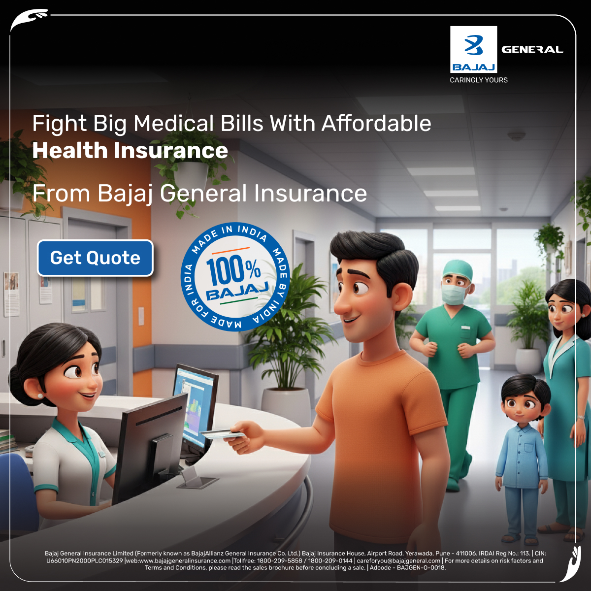 Bajaj General Insurance Limited Facebook ad