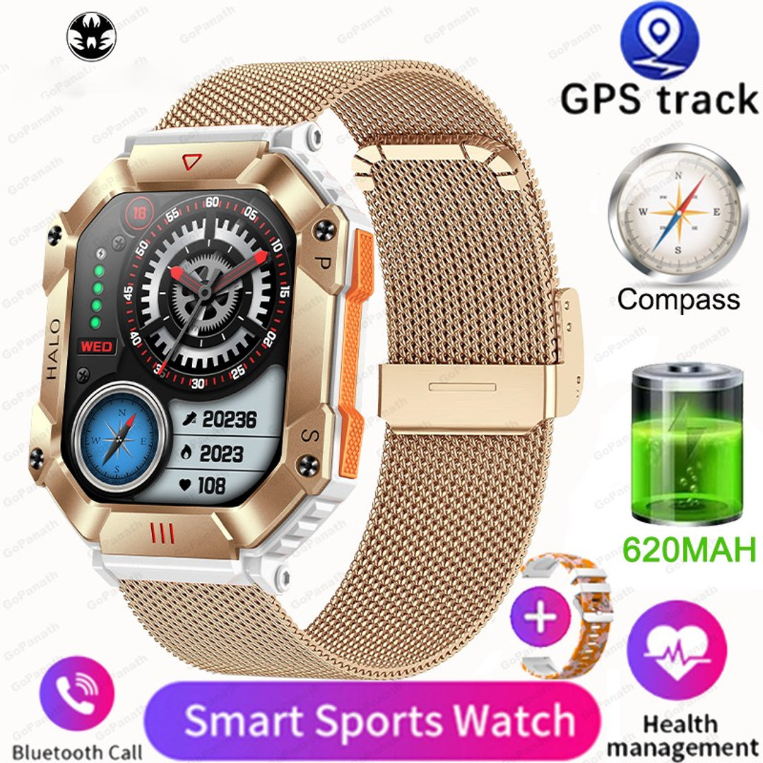 PC DELUXE Facebook ad: Montre Tactique GPS Homme 1000mAh, Ultra Résistante Étanche…