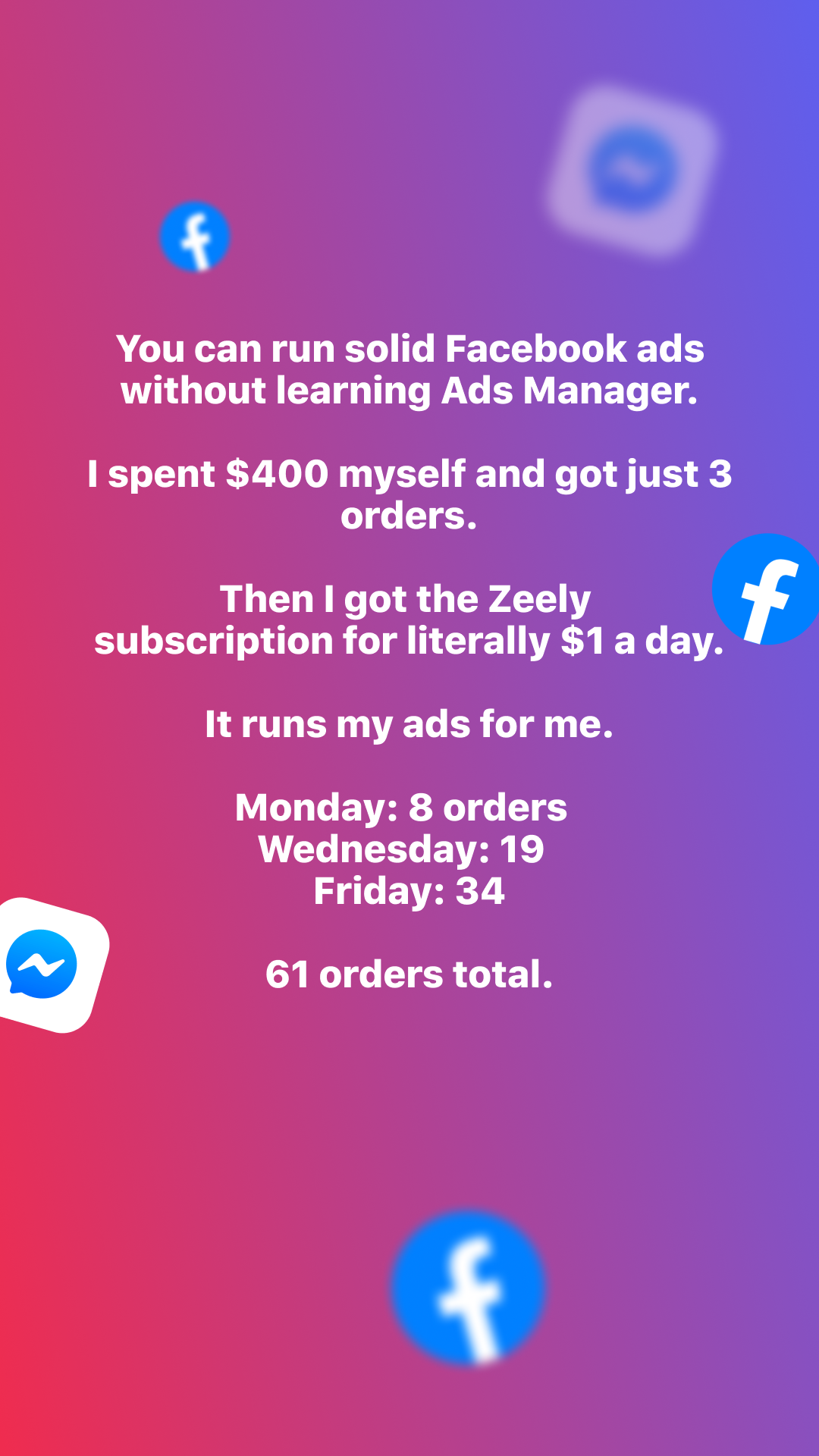 Zeely Facebook ad