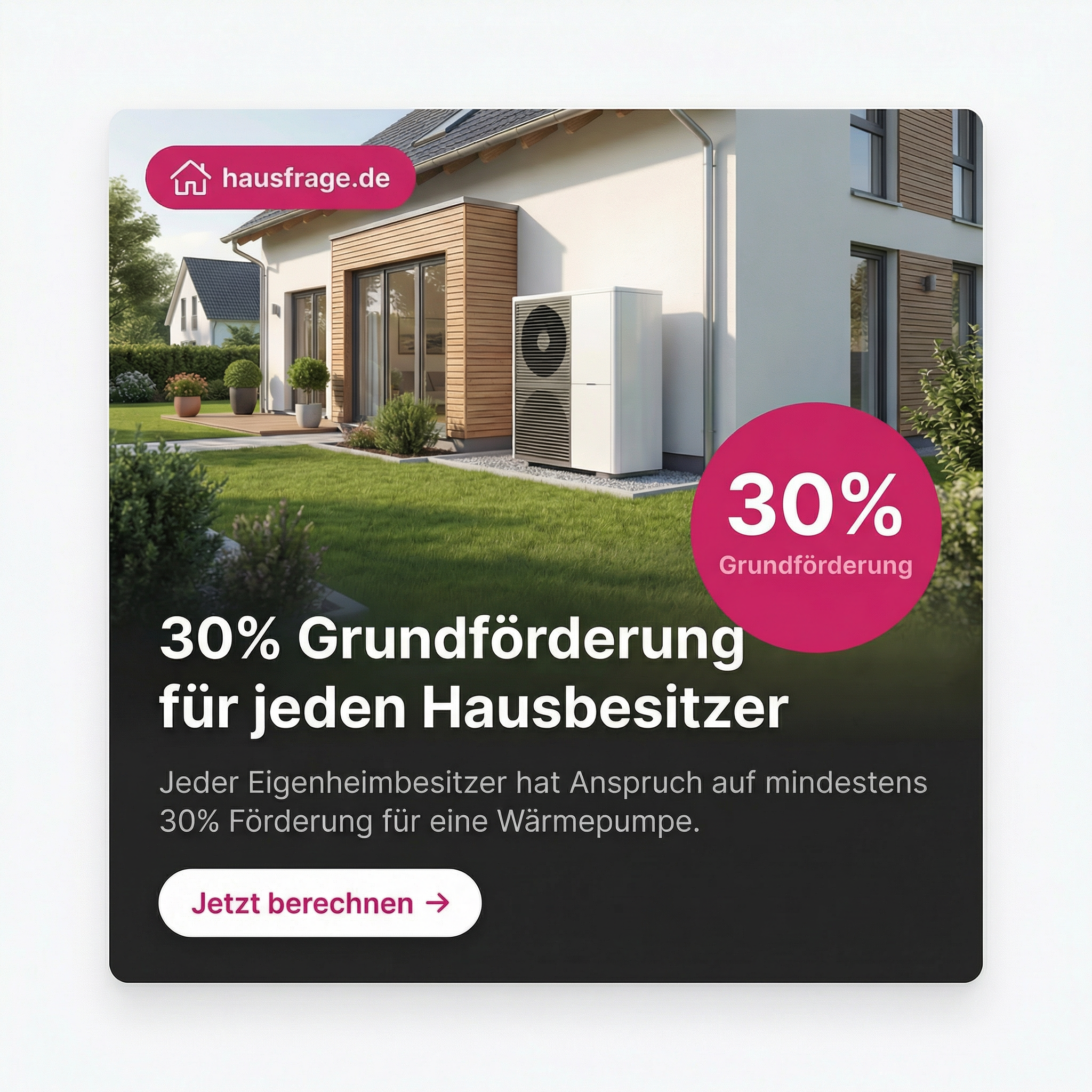Hausfrage Facebook ad