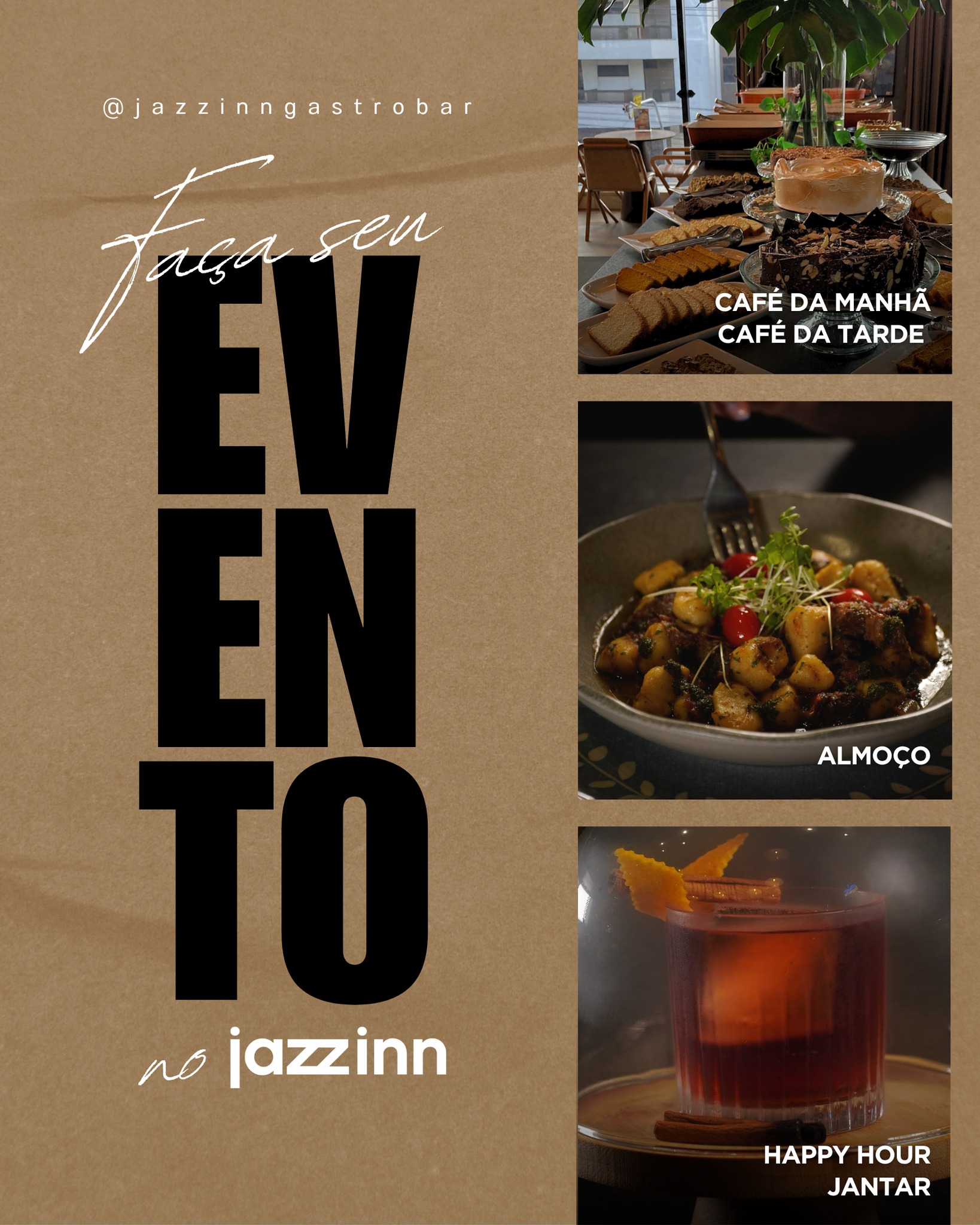 Jazzinn - Gastrobar Facebook ad: Eventos Jazzinn | Brasil | Florianópolis