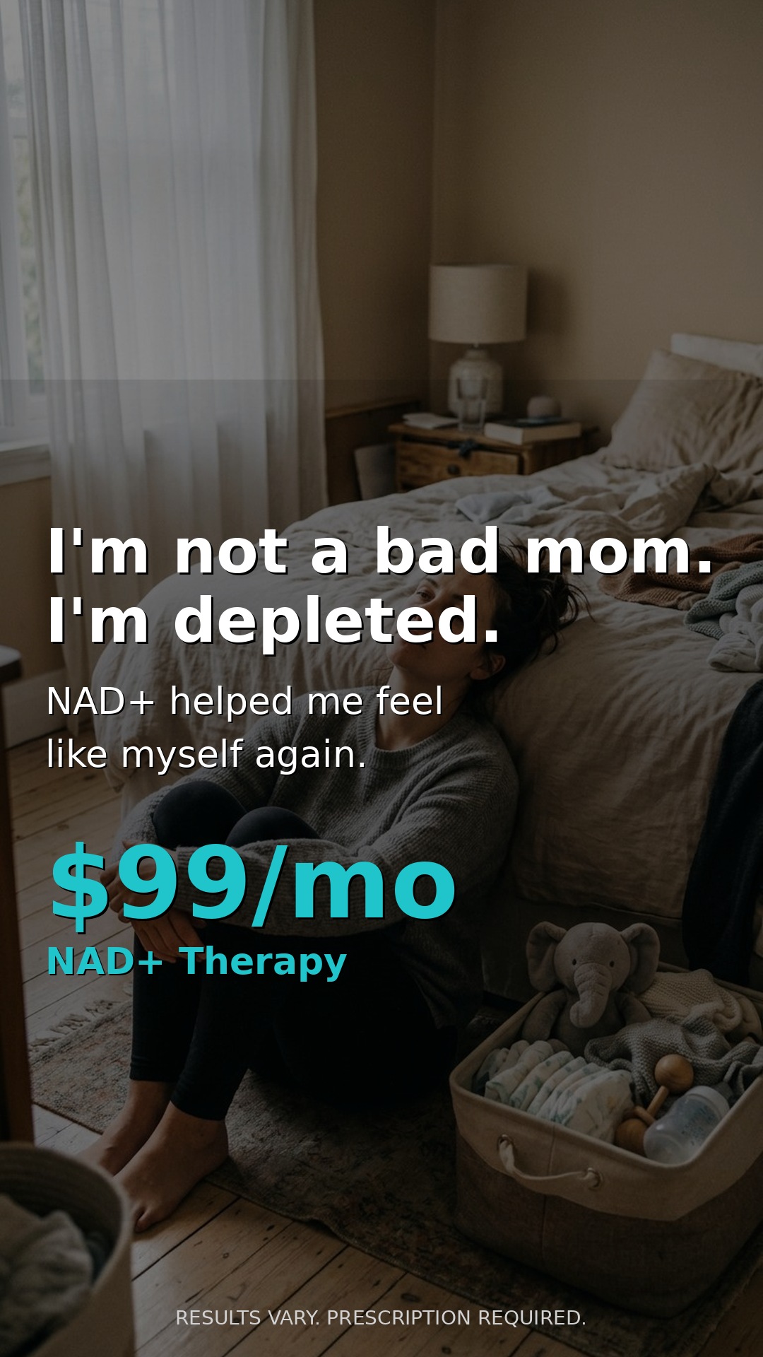 Krisy Ramires Facebook ad: Exhausted but Healthy? Check Your NAD.