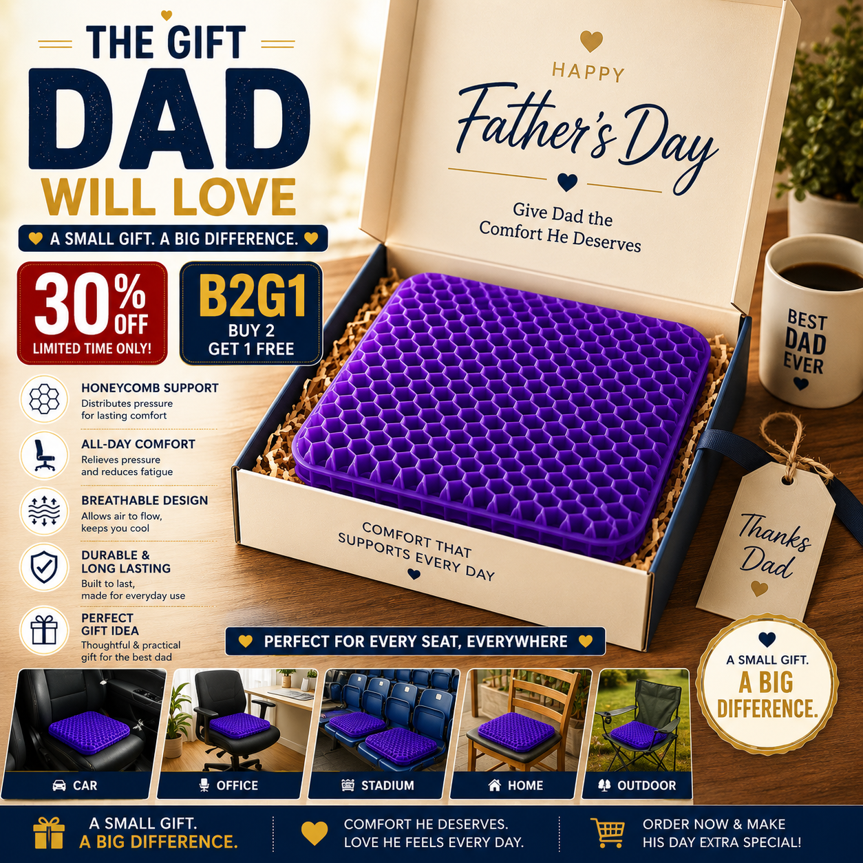 Pure Gel Cushion Facebook ad